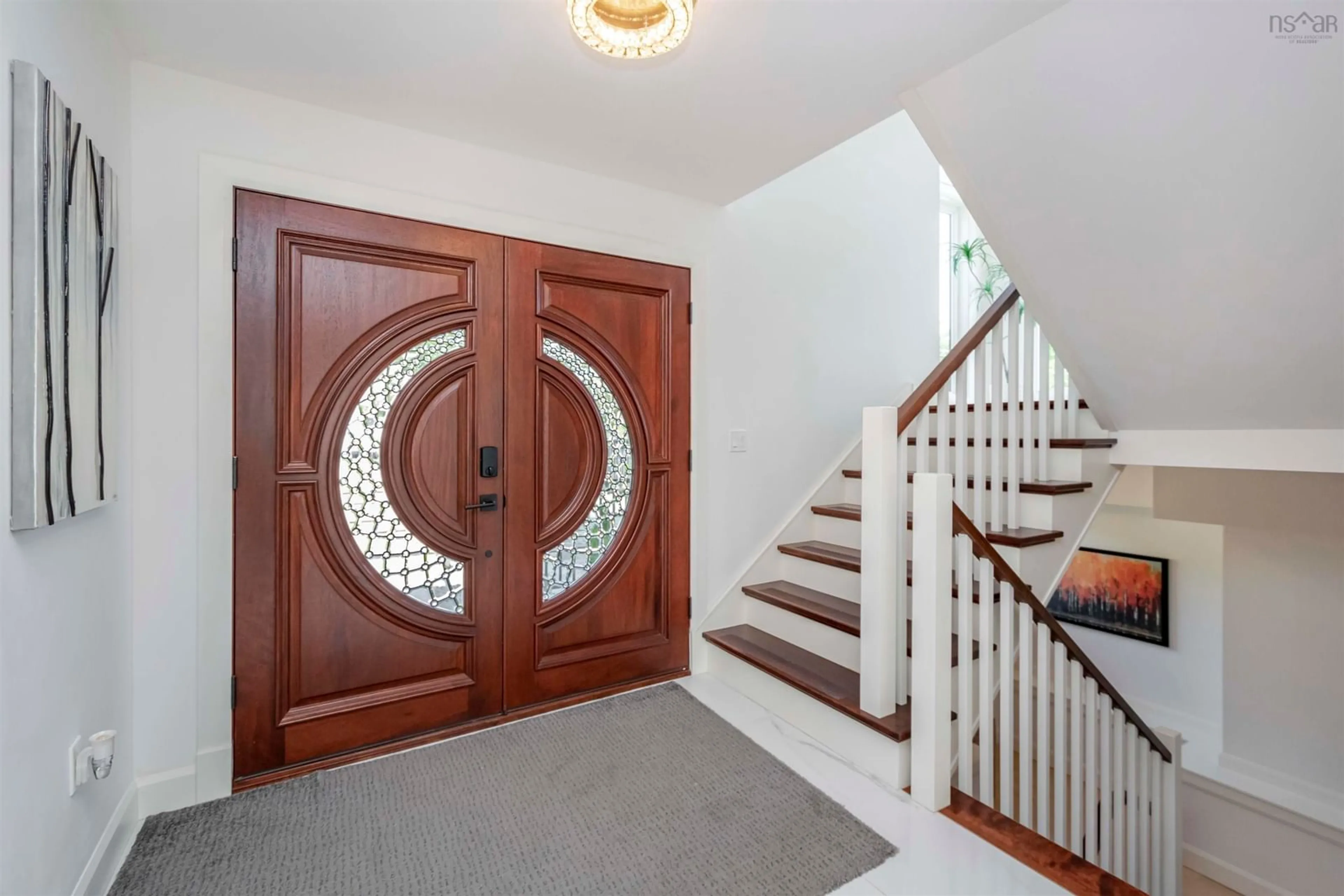 Indoor entryway, wood floors for 16 Alpine Dr, Dartmouth Nova Scotia B2W 1Z4