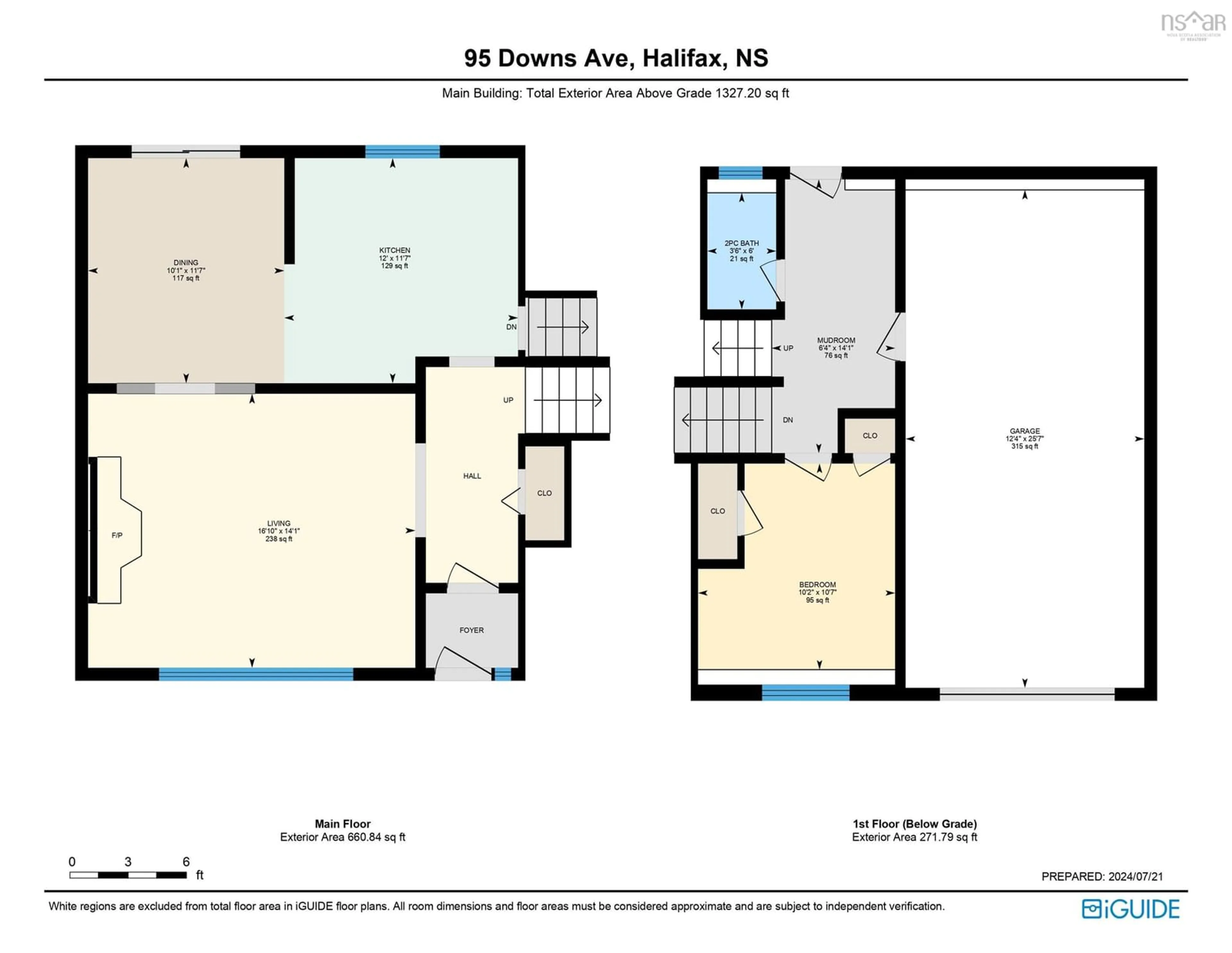 Floor plan for 95 Downs Ave, Halifax Nova Scotia B3N 1Y5