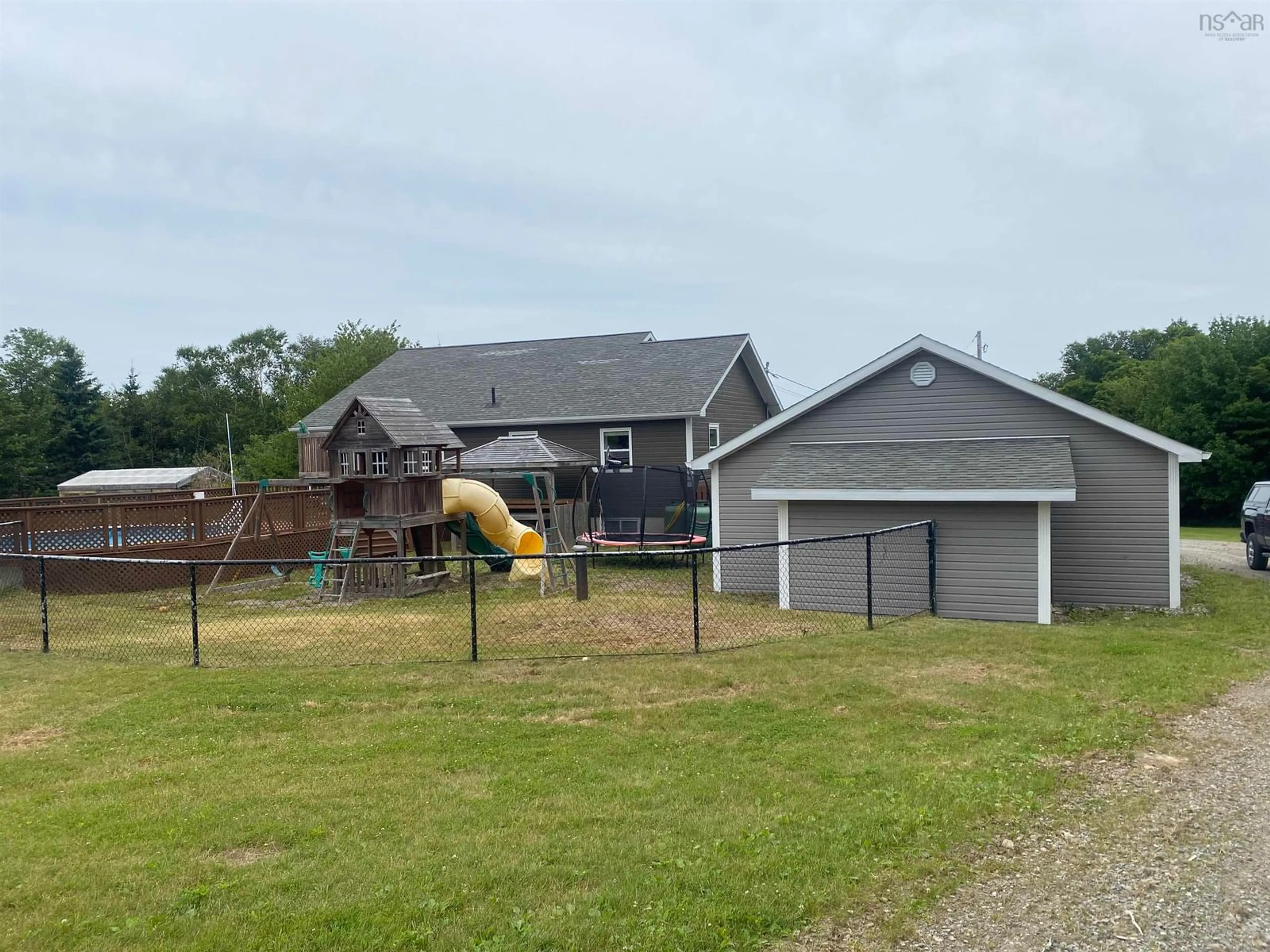 Fenced yard for 1063 Old Route 5, Big Bras D'Or Nova Scotia B1X 1Y6