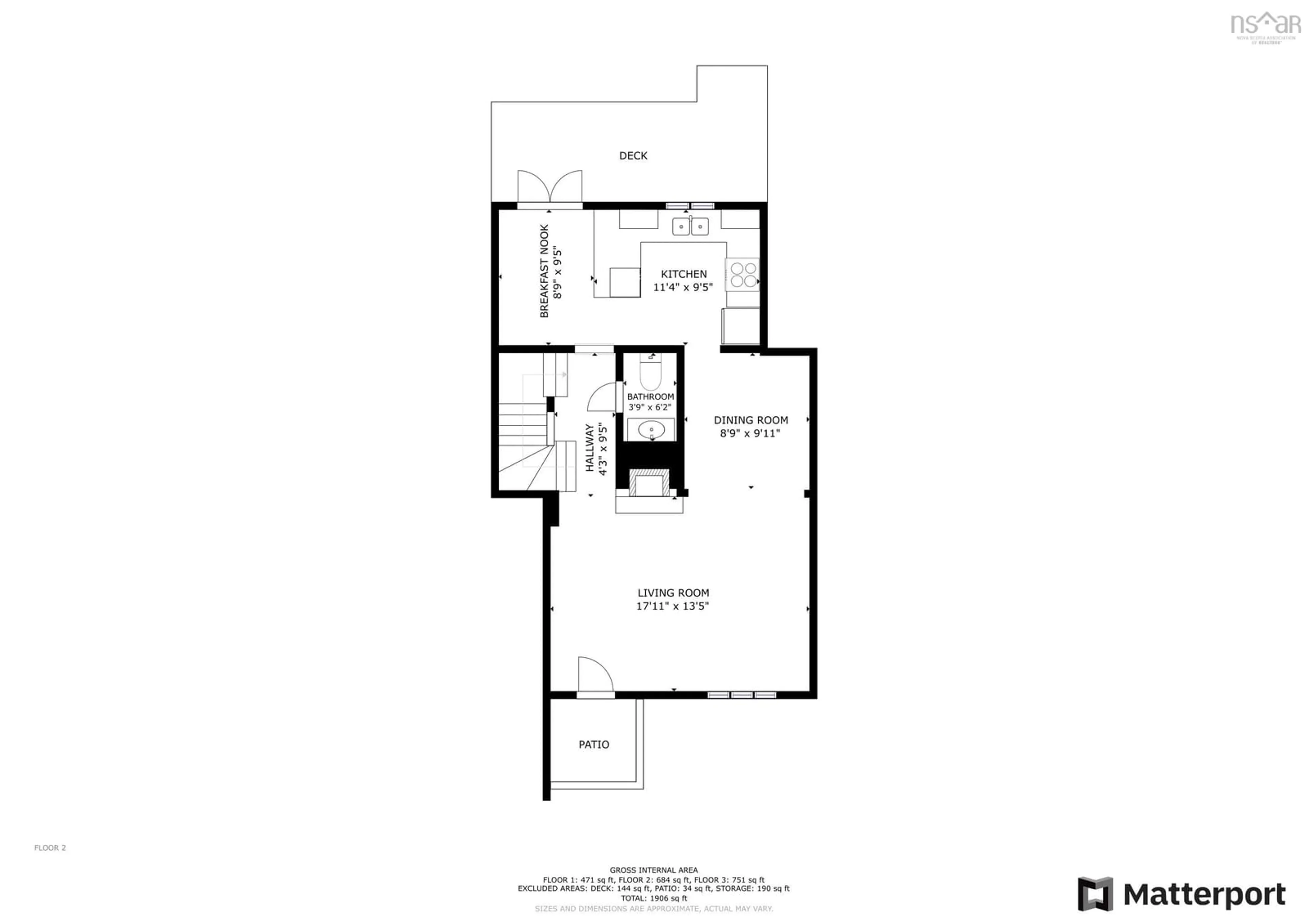 Floor plan for 43 Braemount Dr, Halifax Nova Scotia B3M 3P3