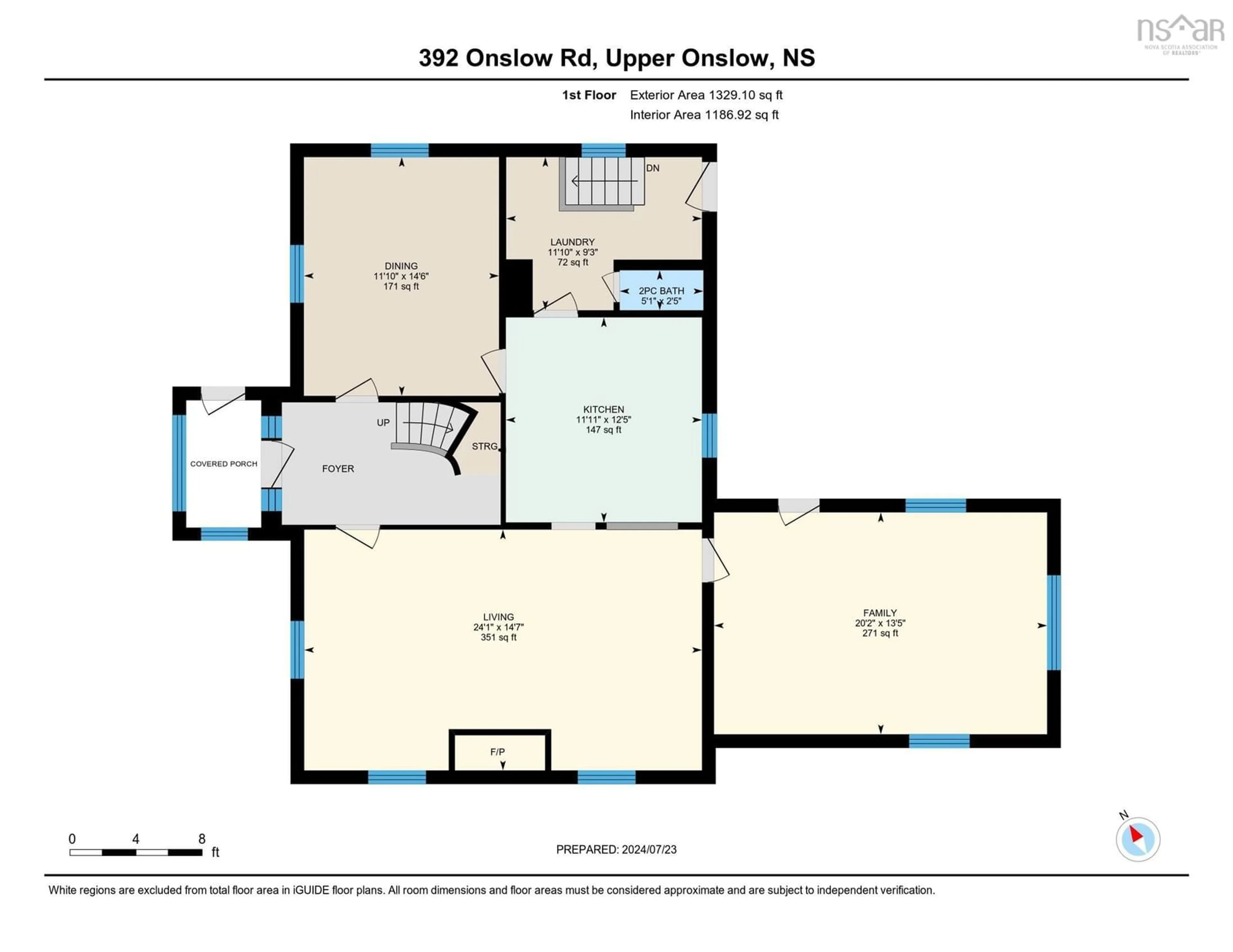 Floor plan for 392 Onslow Rd, Upper Onslow Nova Scotia B6L 5K9