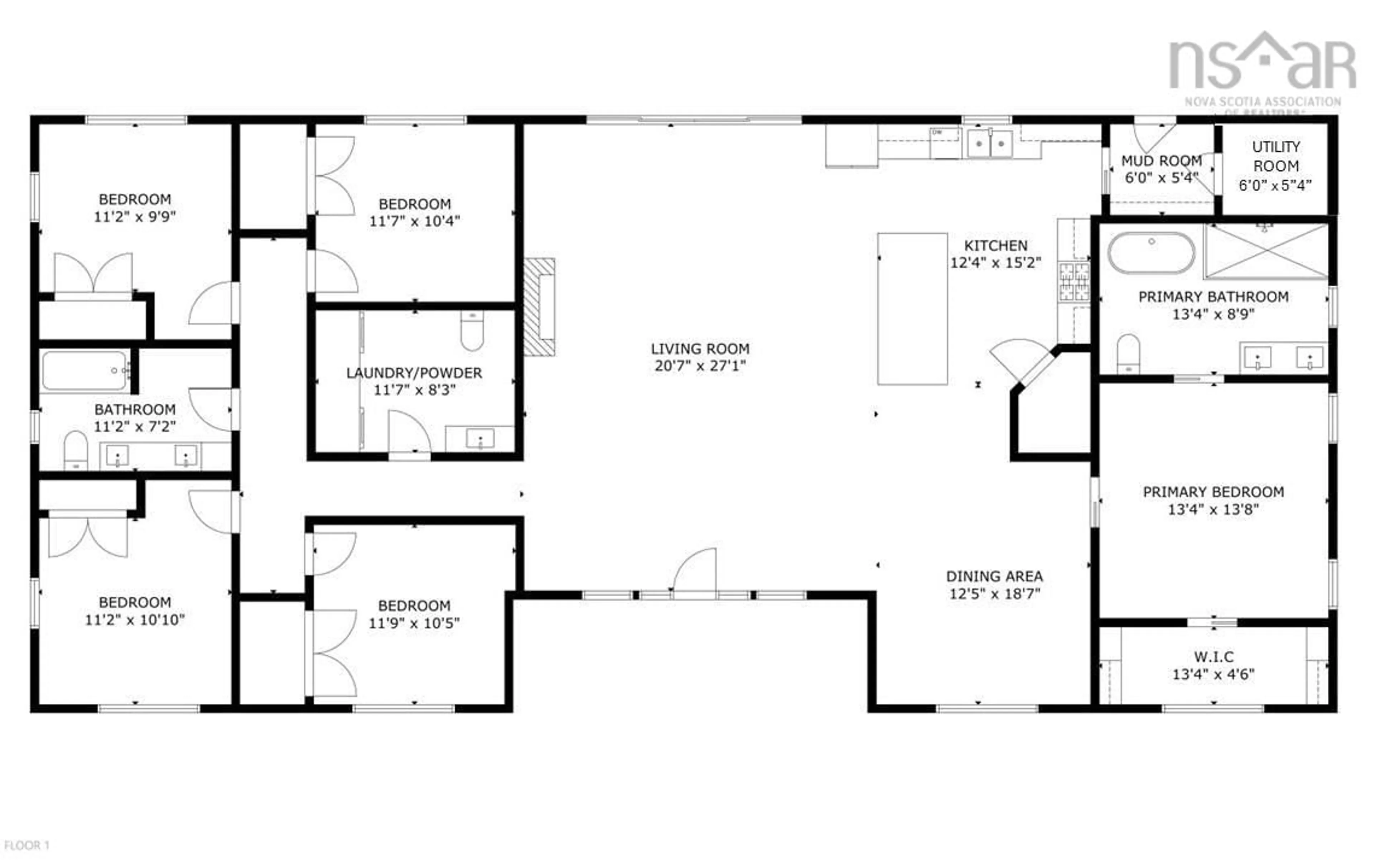 Floor plan for 32 Maple Cres, Mount William Nova Scotia B2H 5C6