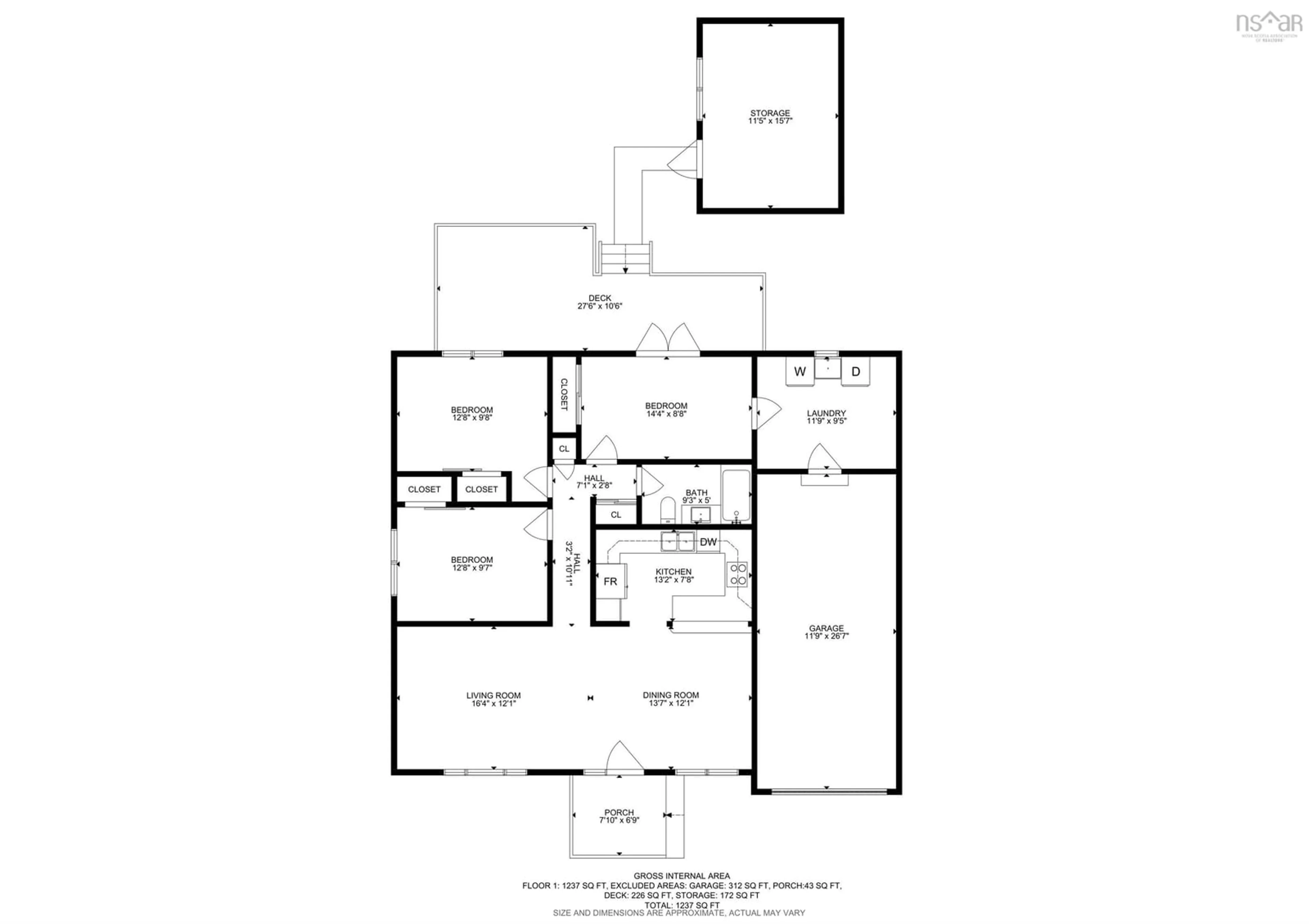 Floor plan for 14 Kenwood Ave, Hammonds Plains Nova Scotia B4B 1G4