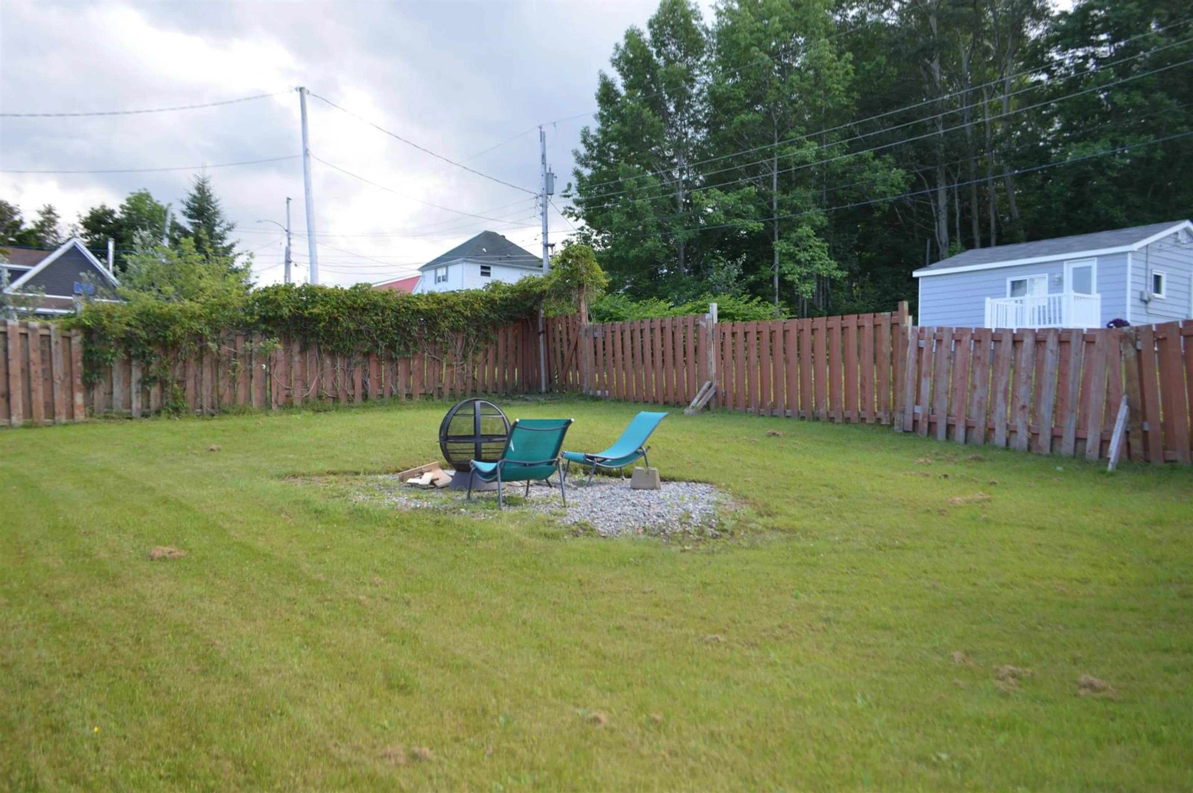 Fenced yard for 443 Murray St, Mulgrave Nova Scotia B0E 2G0