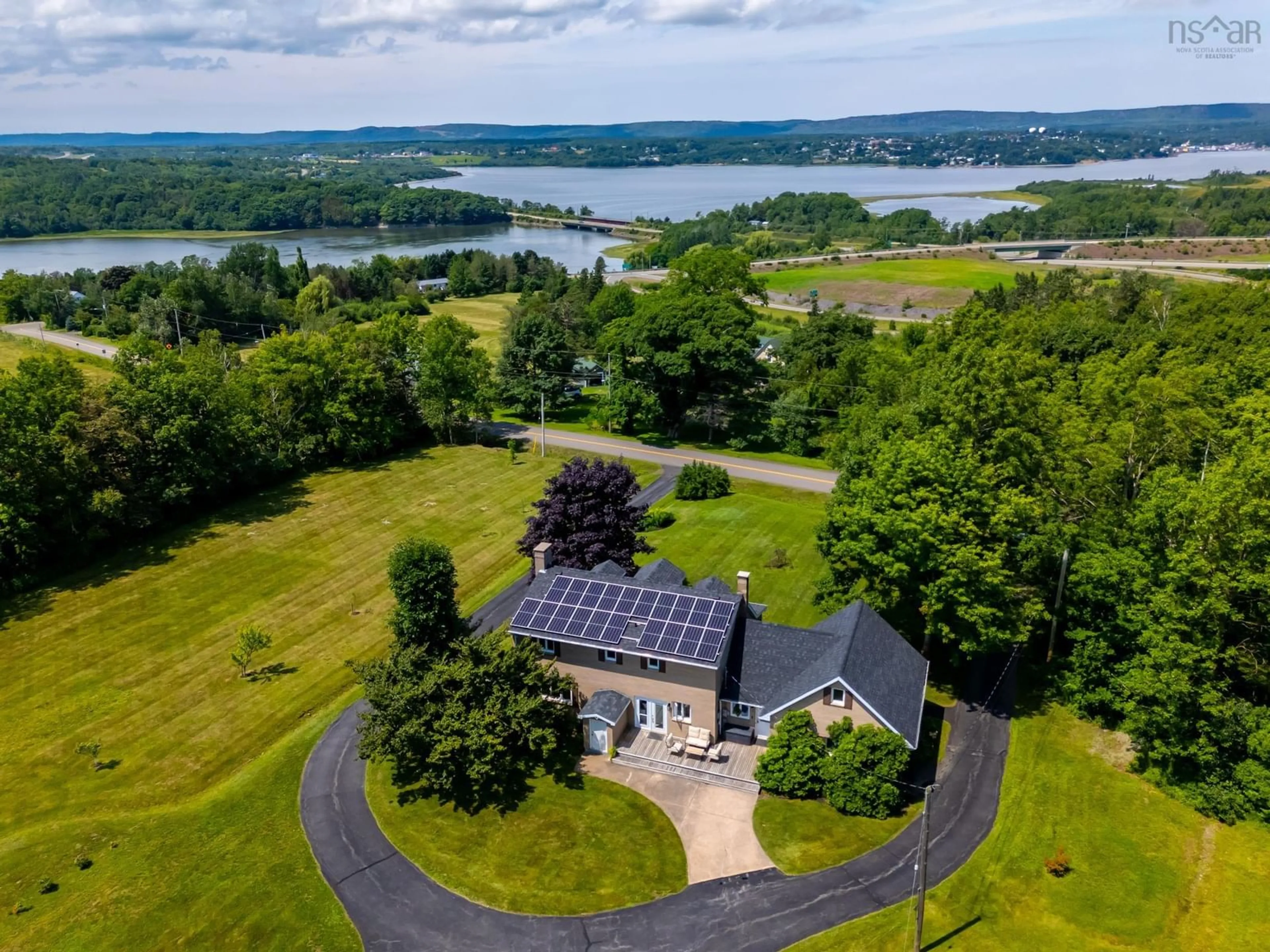 A pic from outside/outdoor area/front of a property/back of a property/a pic from drone, water/lake/river/ocean view for 506 South Old Post Rd, Lansdowne Nova Scotia B0S 1S0