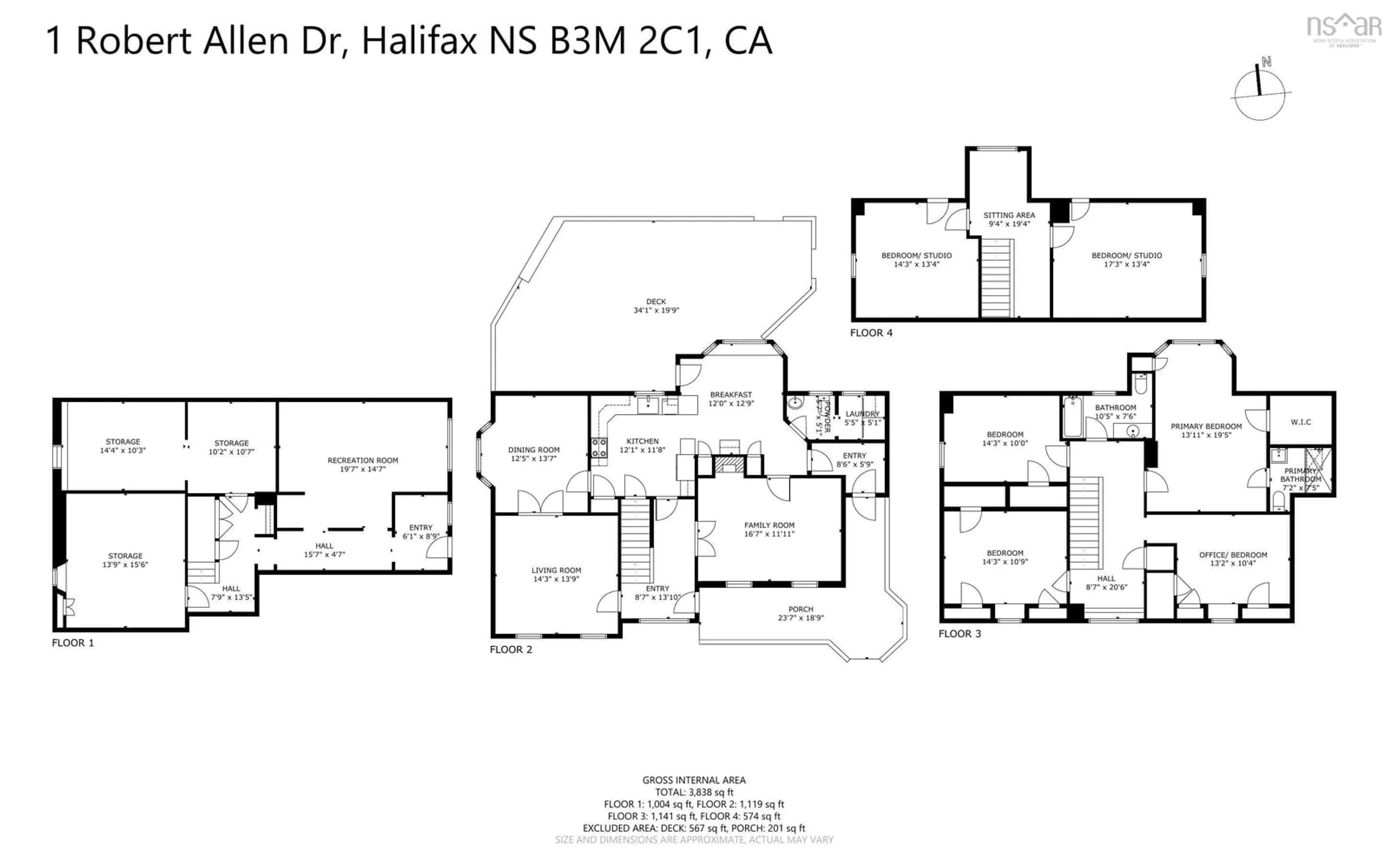 Floor plan for 1 Robert Allen Dr, Halifax Nova Scotia B3M 3G9