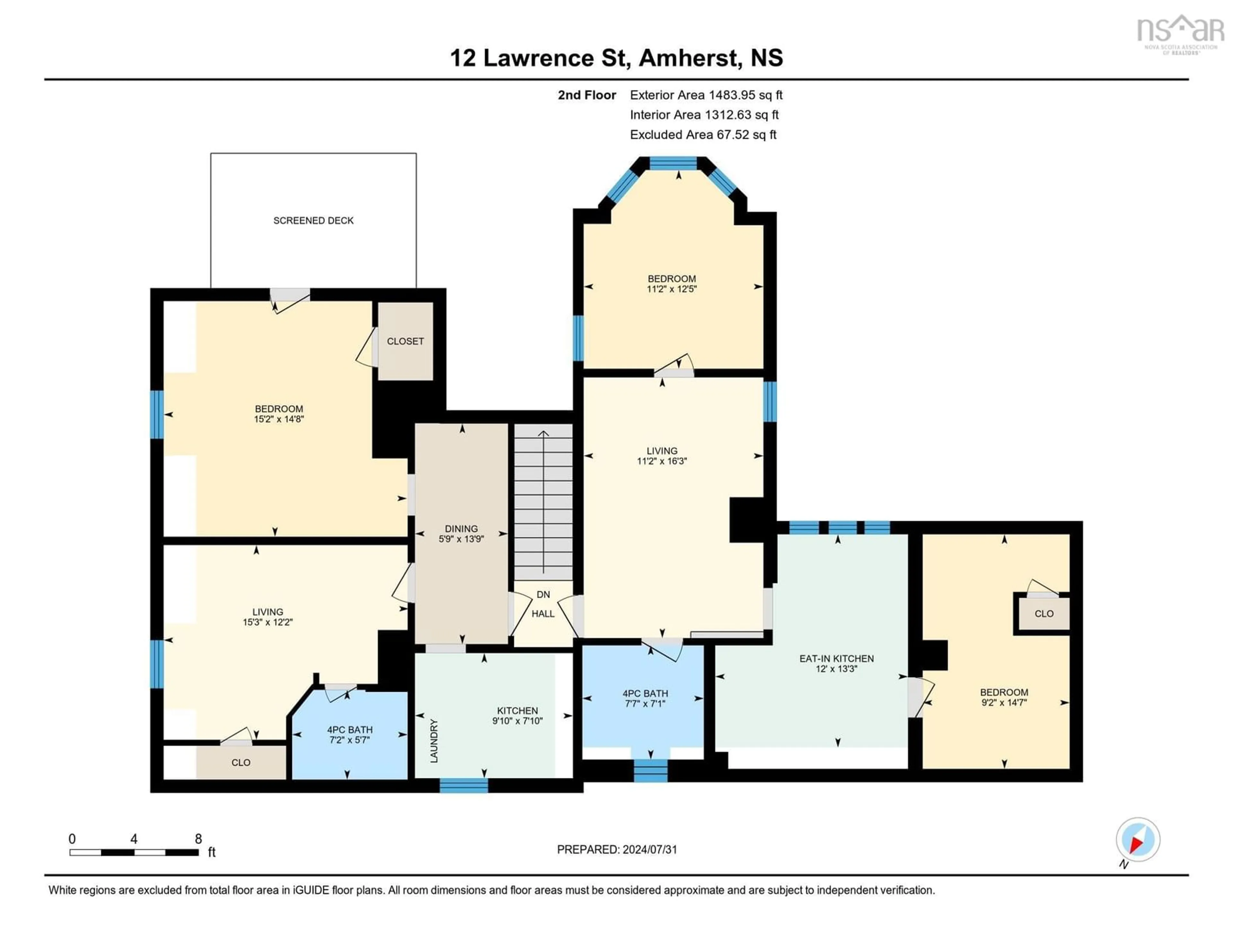 Floor plan for 12 Lawrence St, Amherst Nova Scotia B4H 3Y6