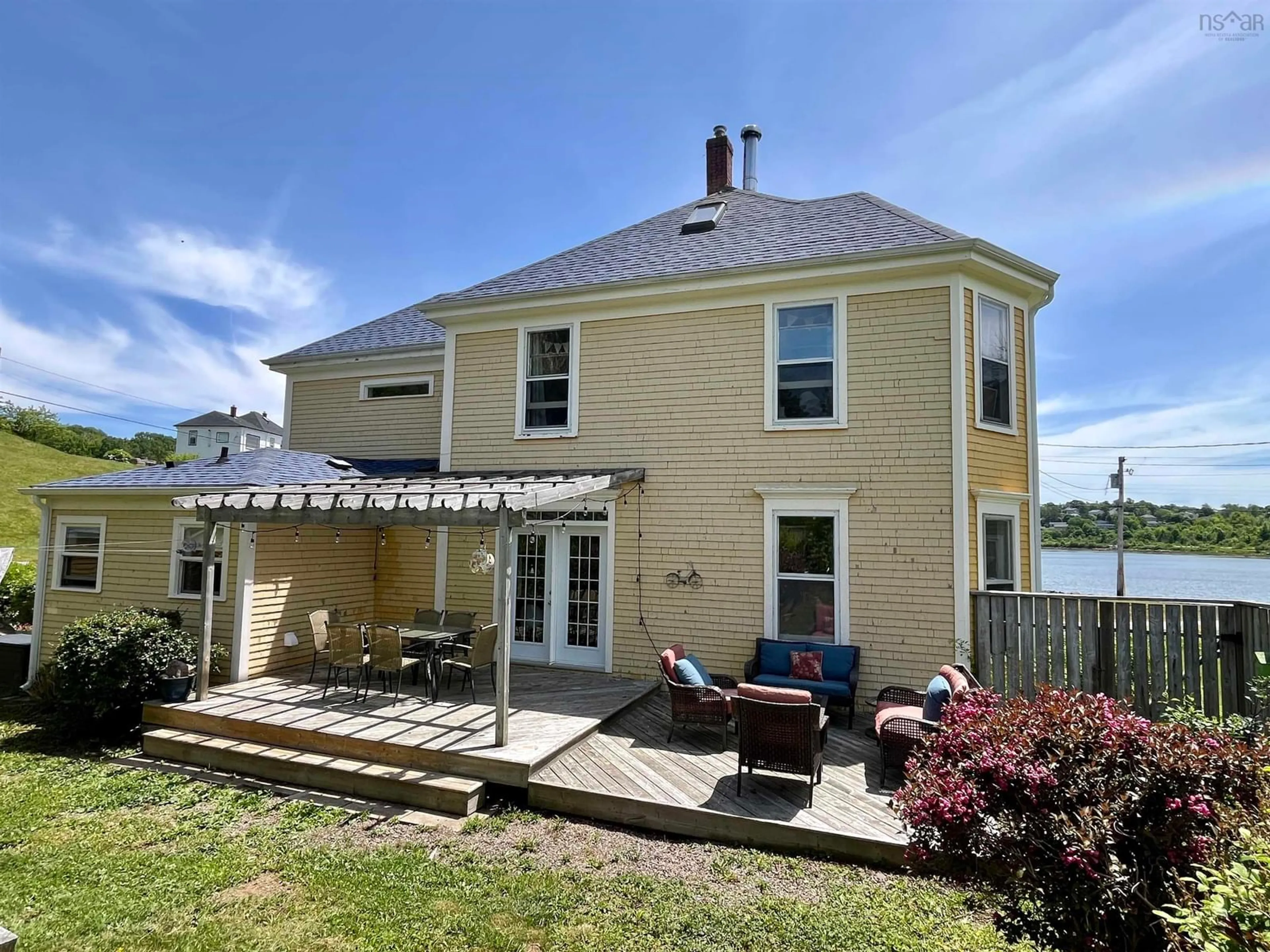 Frontside or backside of a home, the fenced backyard for 43 First Peninsula Rd, First Peninsula Nova Scotia B0J 2C0