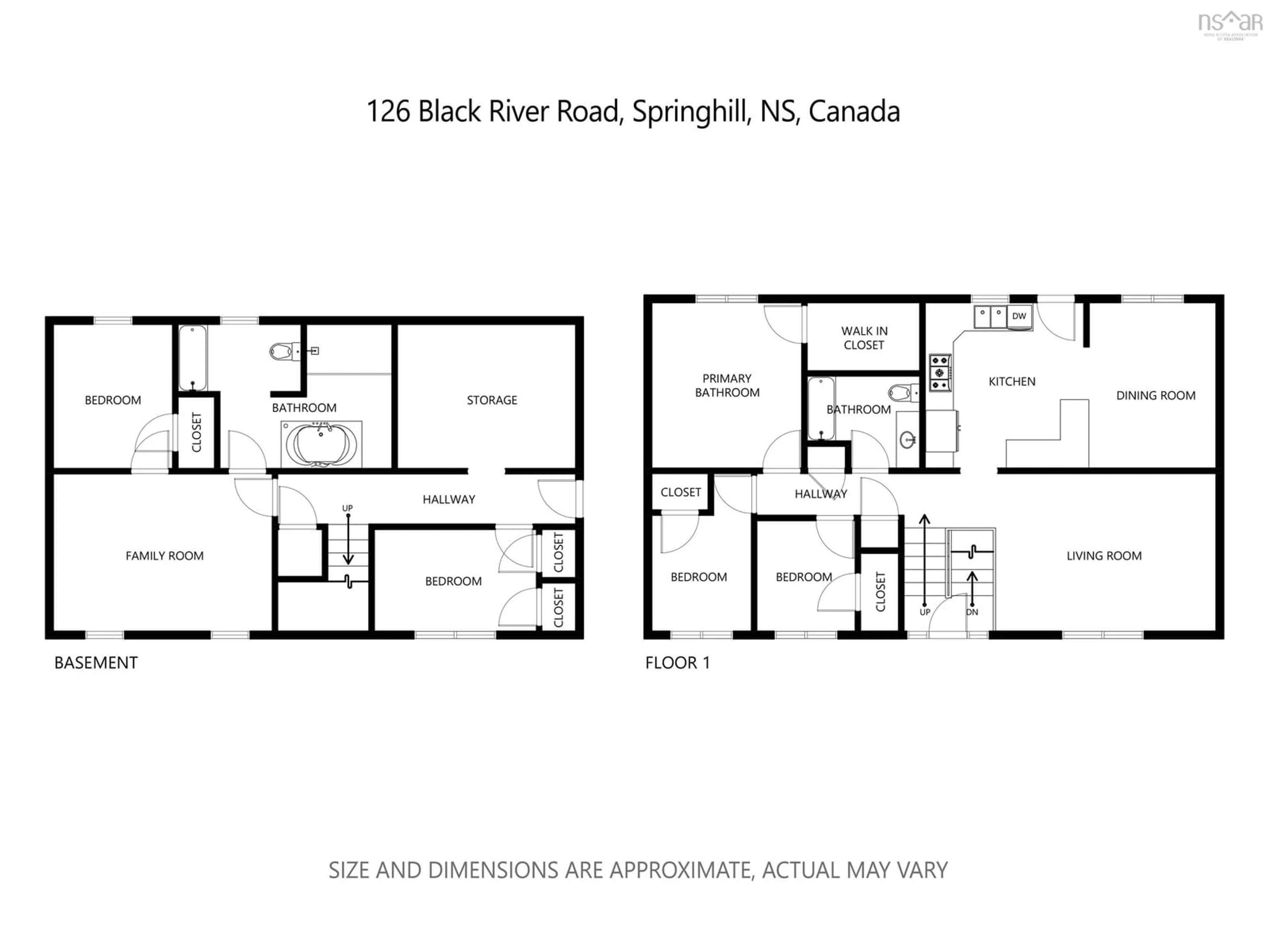 Floor plan for 126 Black River Rd, Springhill Nova Scotia B0M 1X0