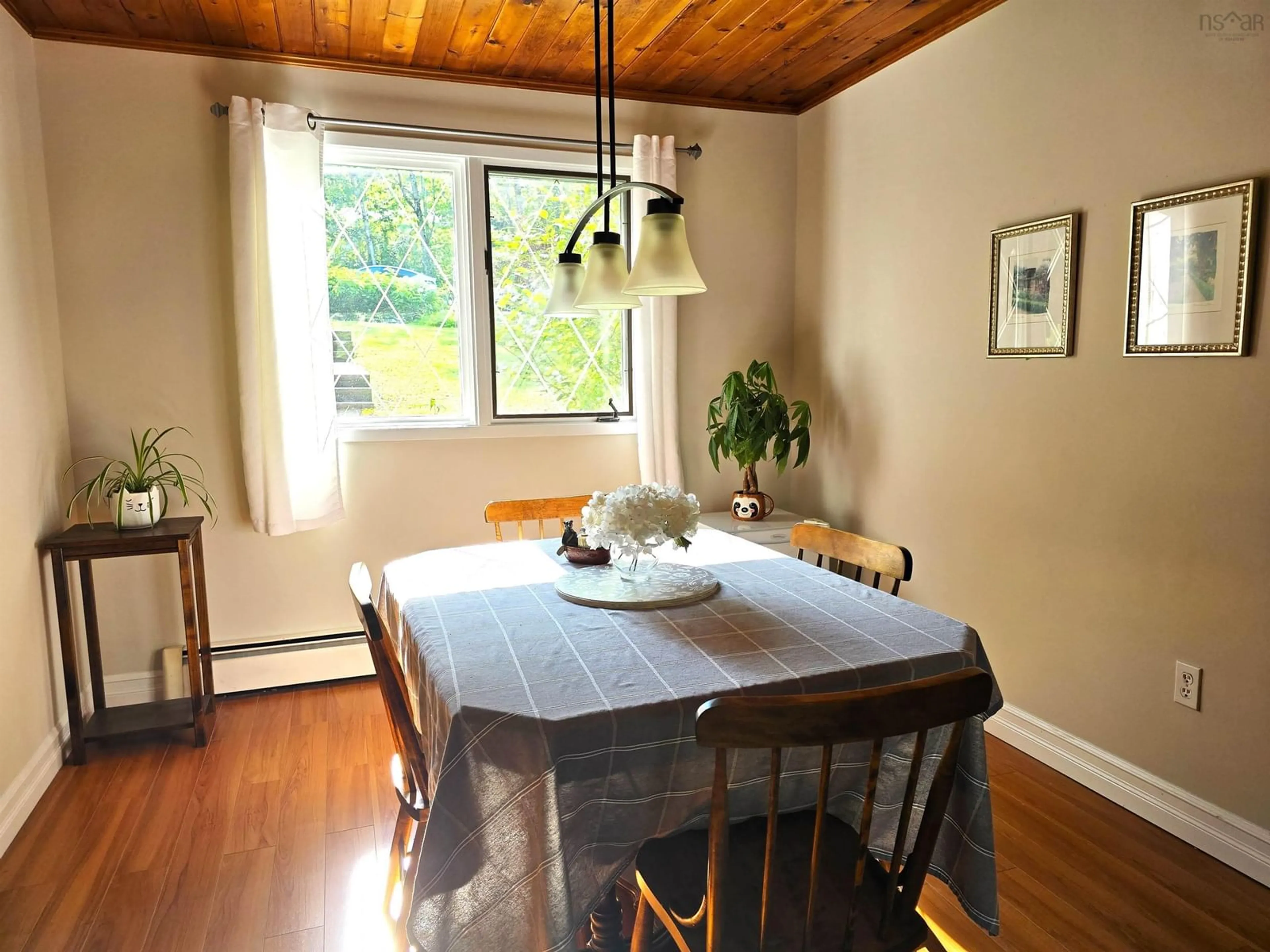 Dining room, wood floors, cottage for 256 Tucker Lake Rd, Beaver Bank Nova Scotia B4G 1C3