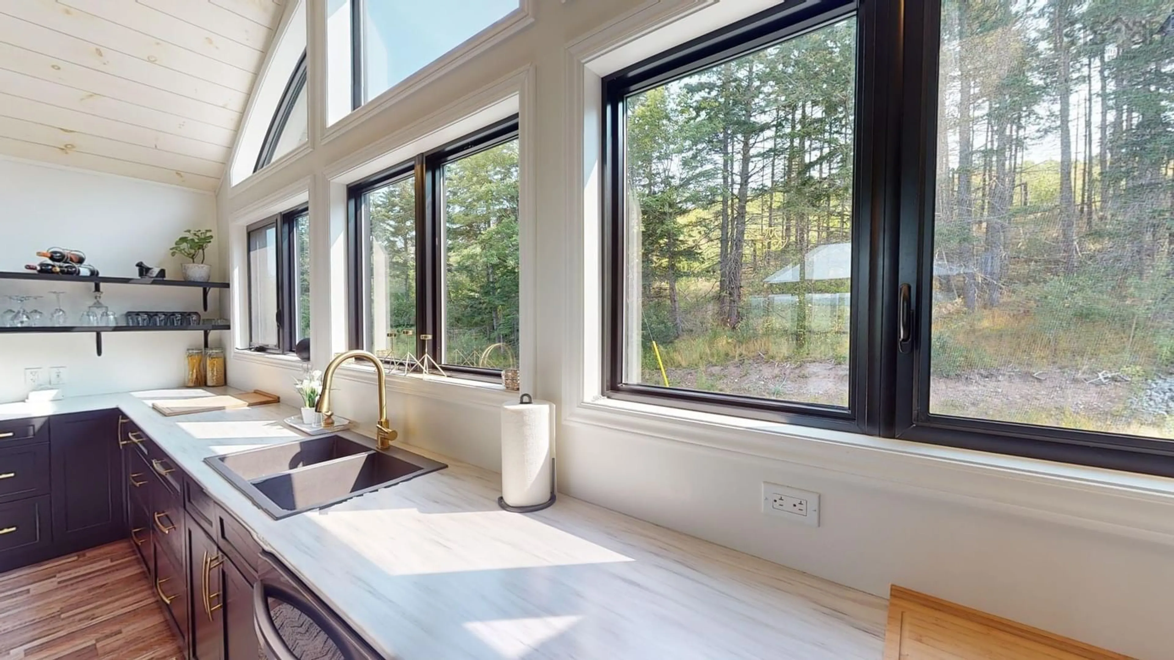 Contemporary bathroom, wood floors for 20 Bird Eye View Lane, North Grant Nova Scotia B2G 2L1