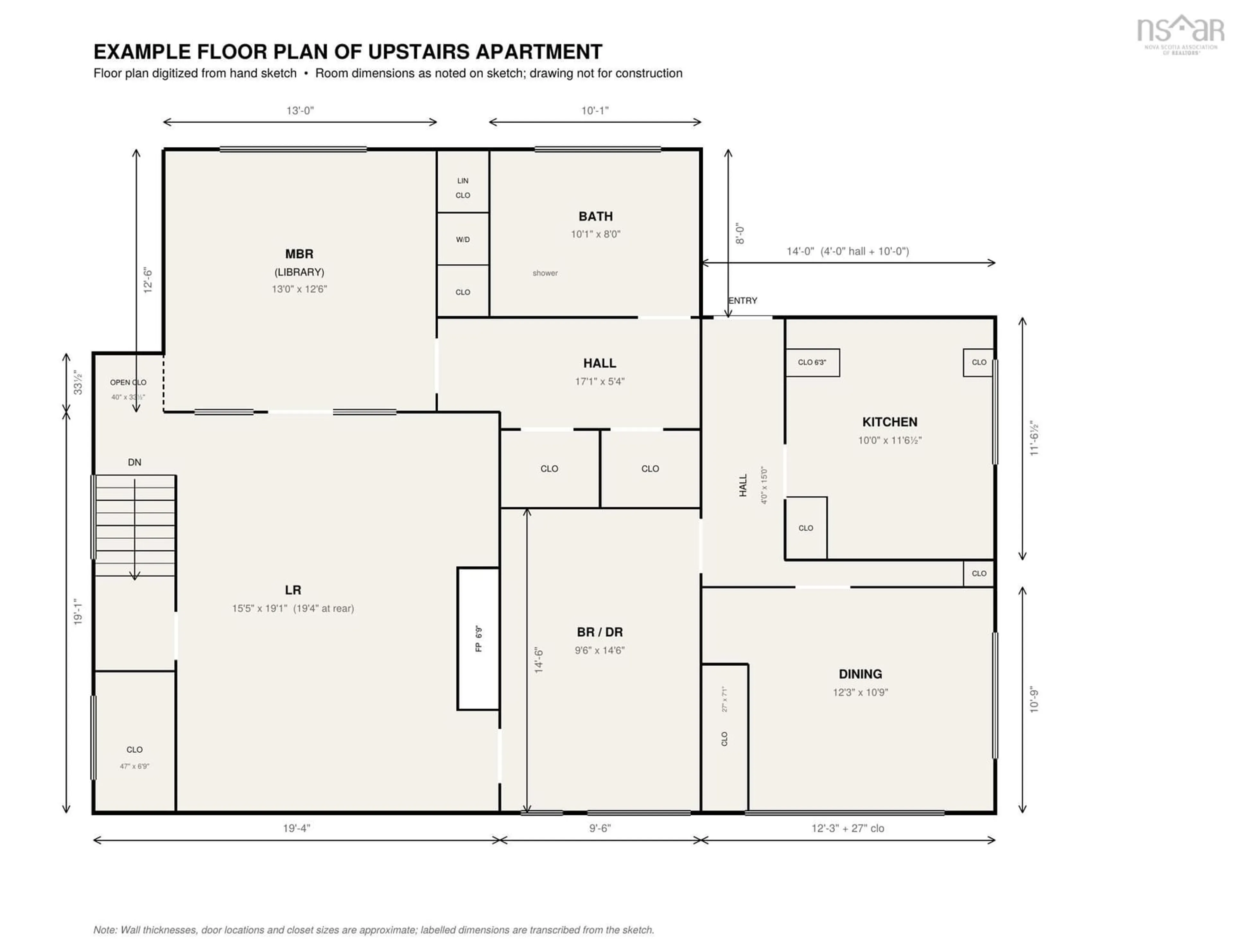 Floor plan for 789-791 Saint George St, Annapolis Royal Nova Scotia B0S 1A0