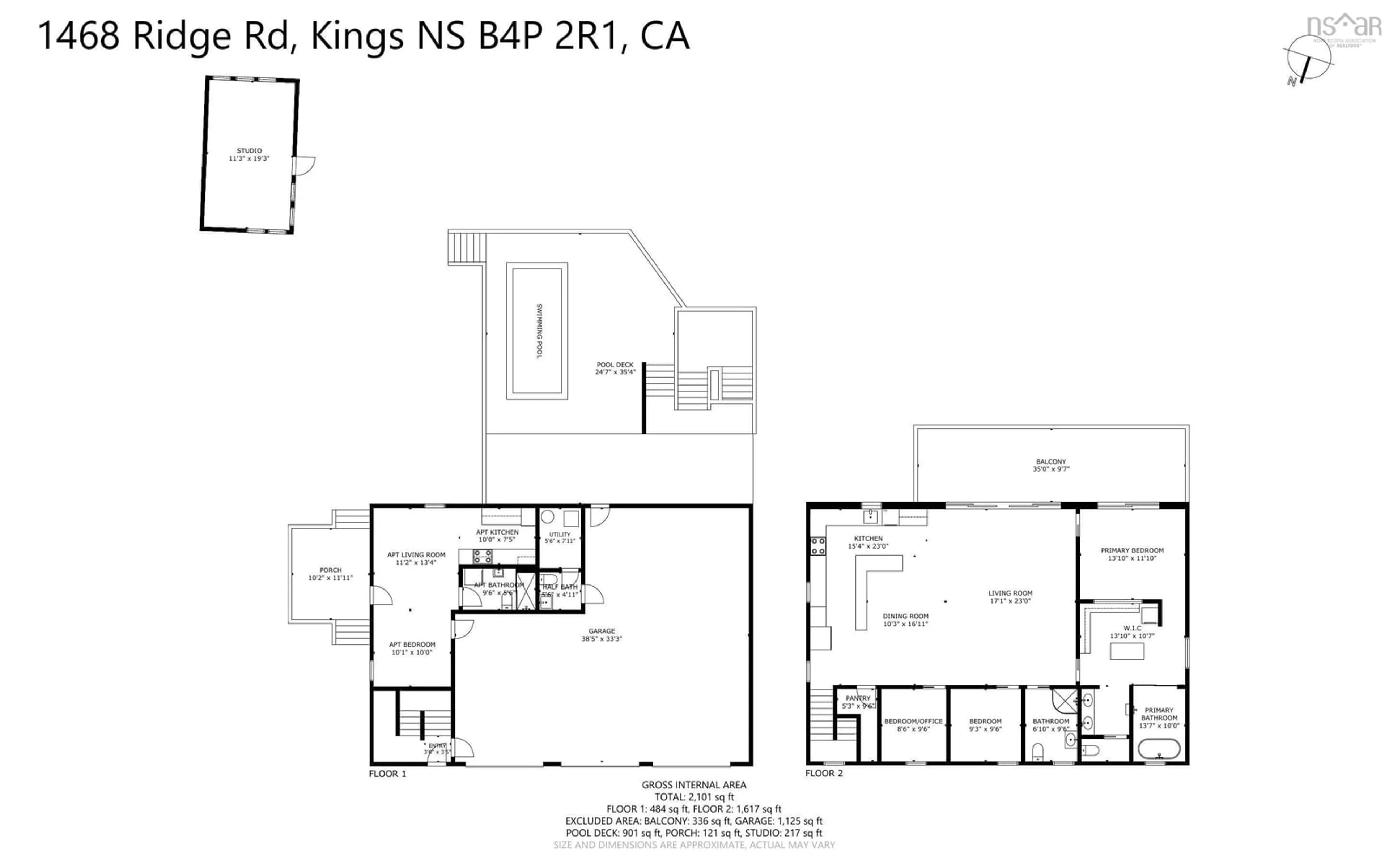 Floor plan for 1468 Ridge Rd, Wolfville Ridge Nova Scotia B4P 2R1