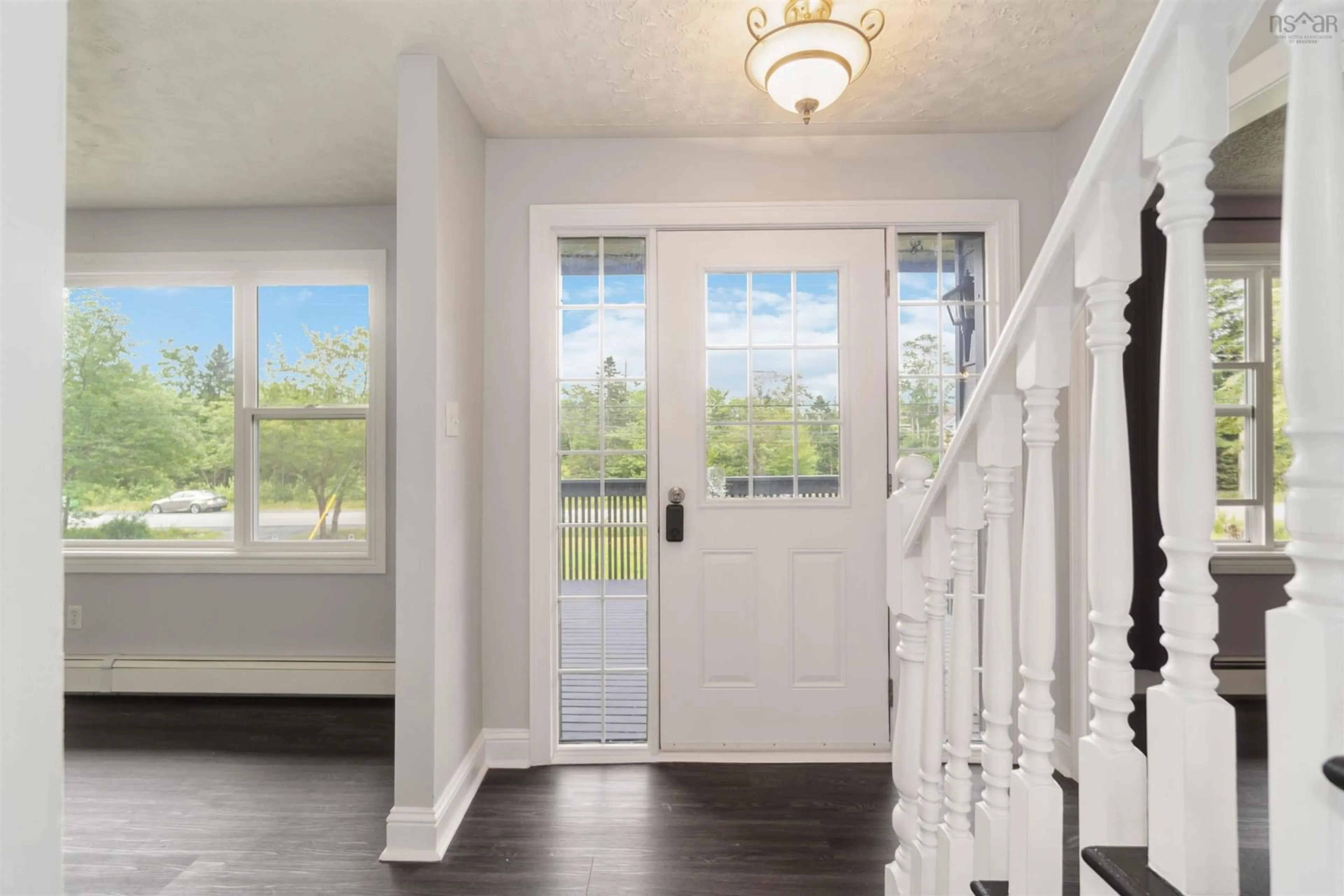 Indoor entryway, wood floors for 2385 Sackville Dr, Upper Sackville Nova Scotia B4E 3C6