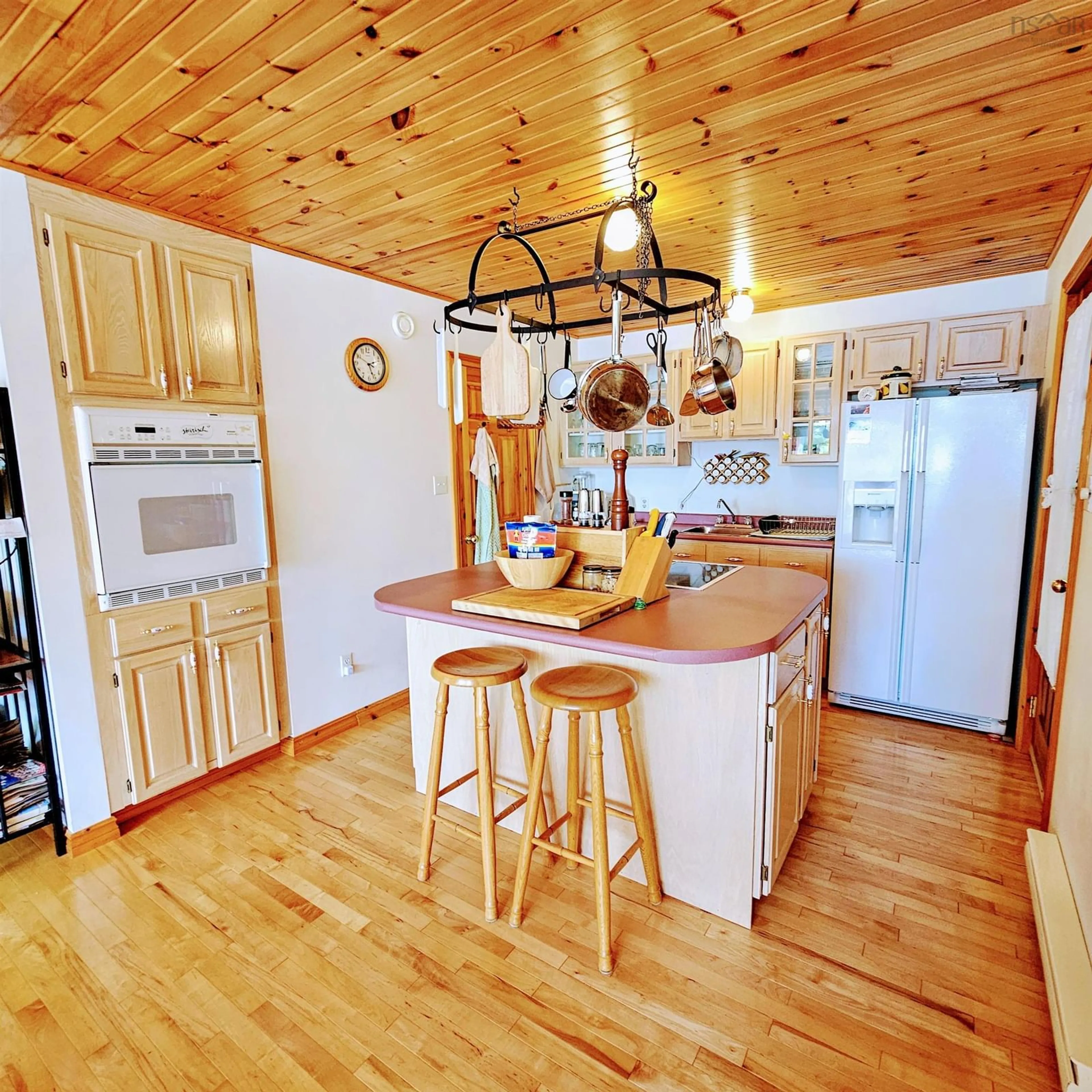 Open concept kitchen, wood/laminate floor for 51 Ballou Crest Rd, Labelle Nova Scotia B0T 1E0