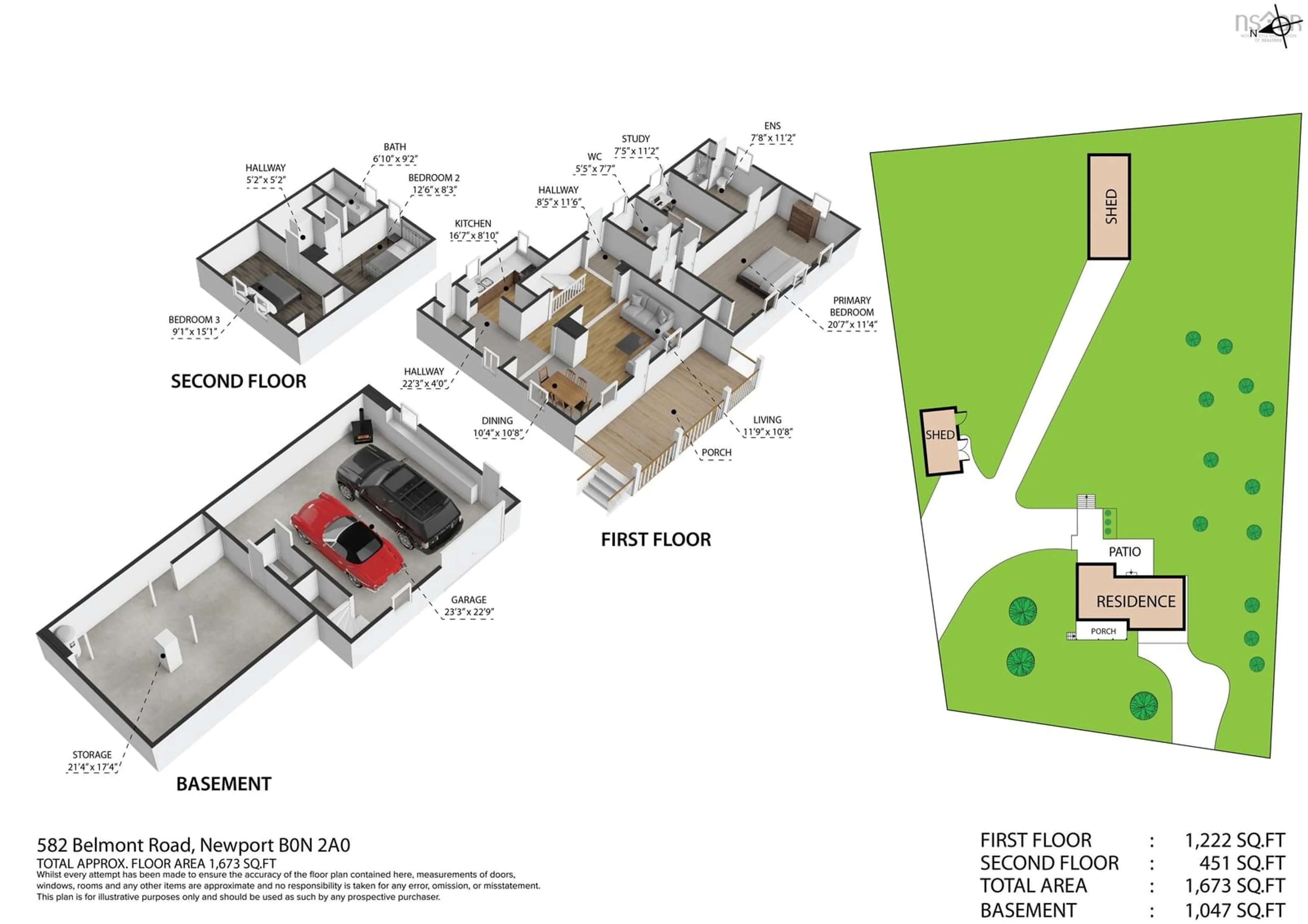 Floor plan for 582 Belmont Rd, Newport Landing Nova Scotia B0N 2A0