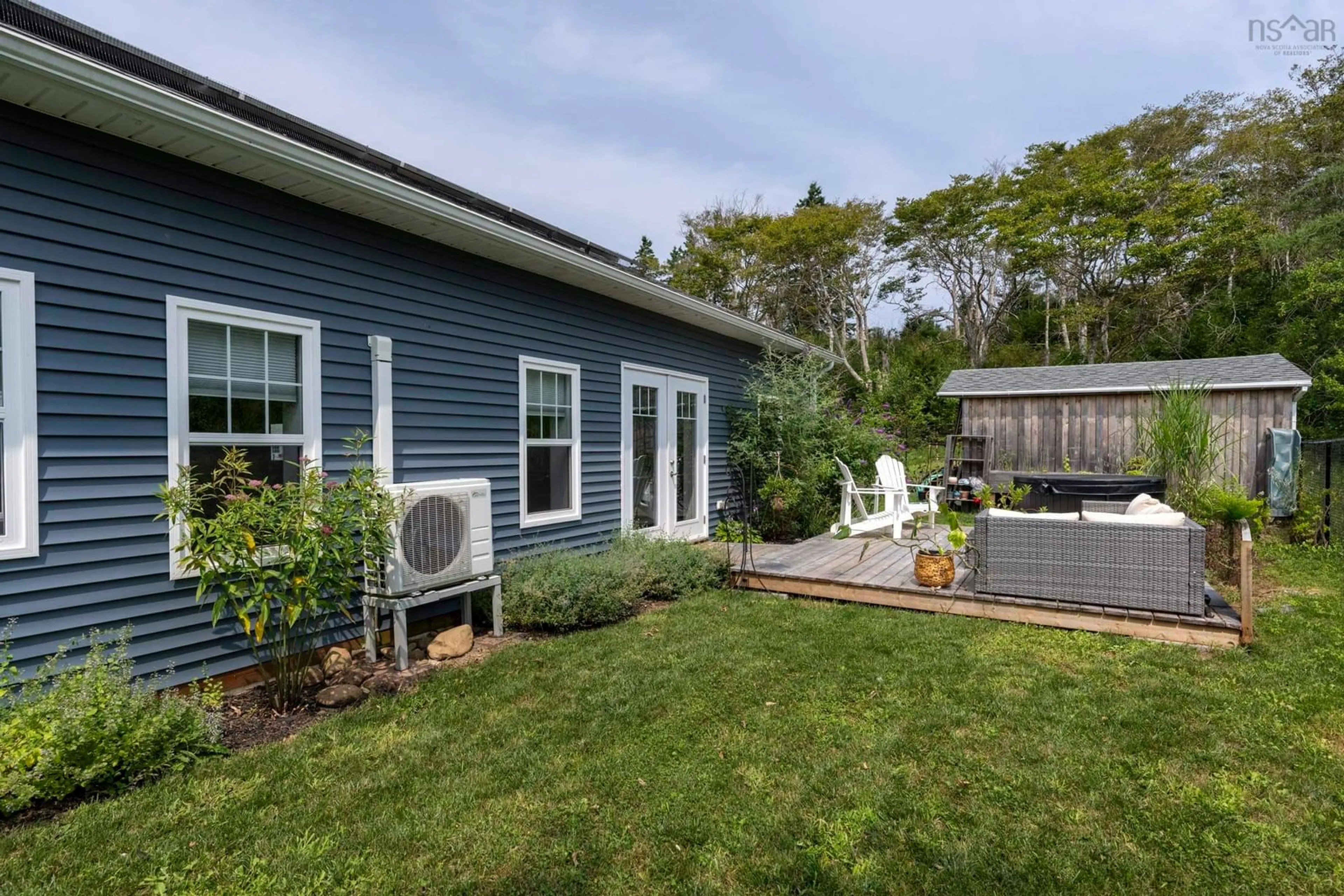 Patio, the fenced backyard for 222 Adams St, Lunenburg Nova Scotia B0J 2C0