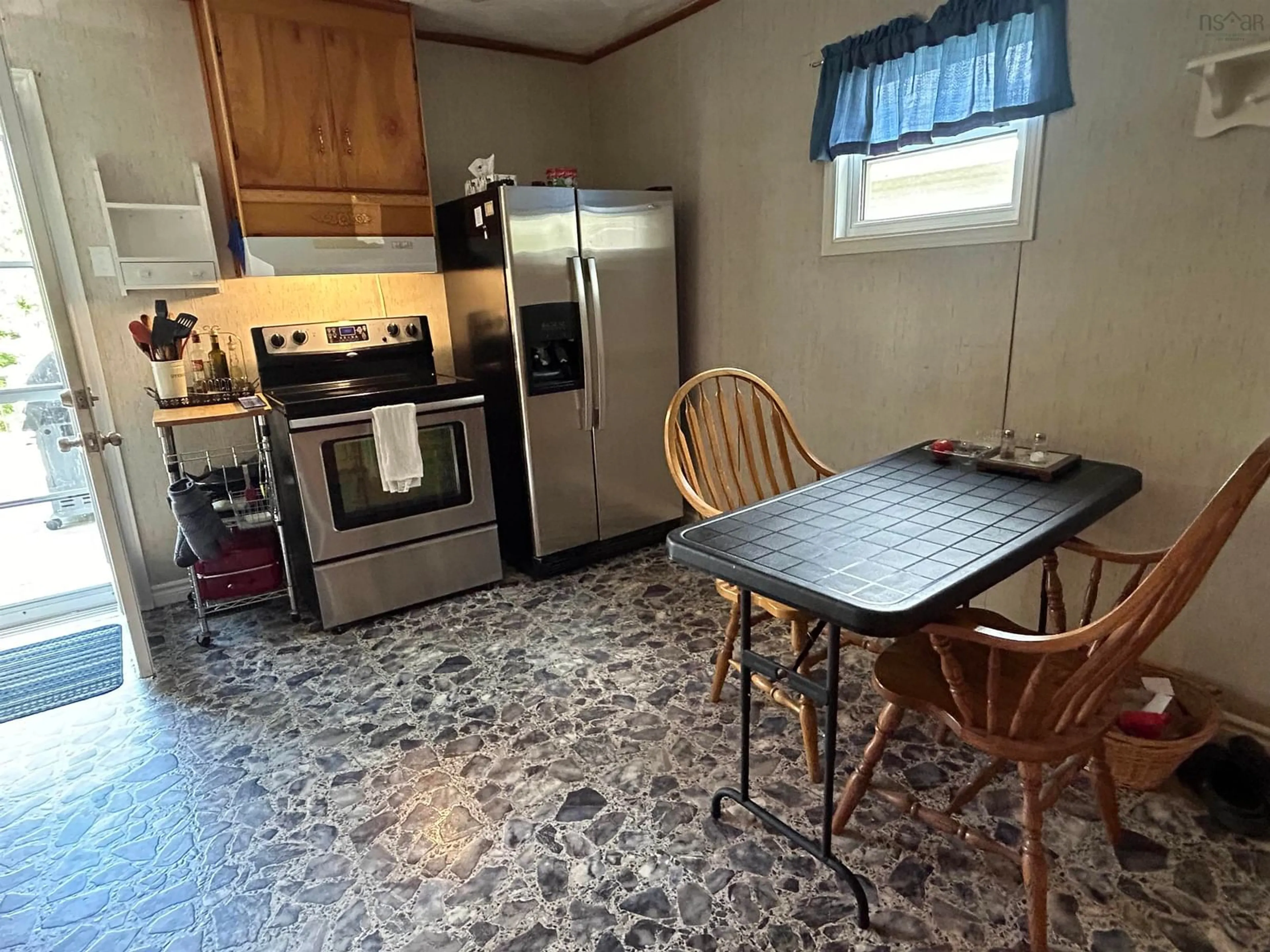 Standard kitchen, ceramic floors, cottage for 41 Duke St, Trenton Nova Scotia B0K 1X0