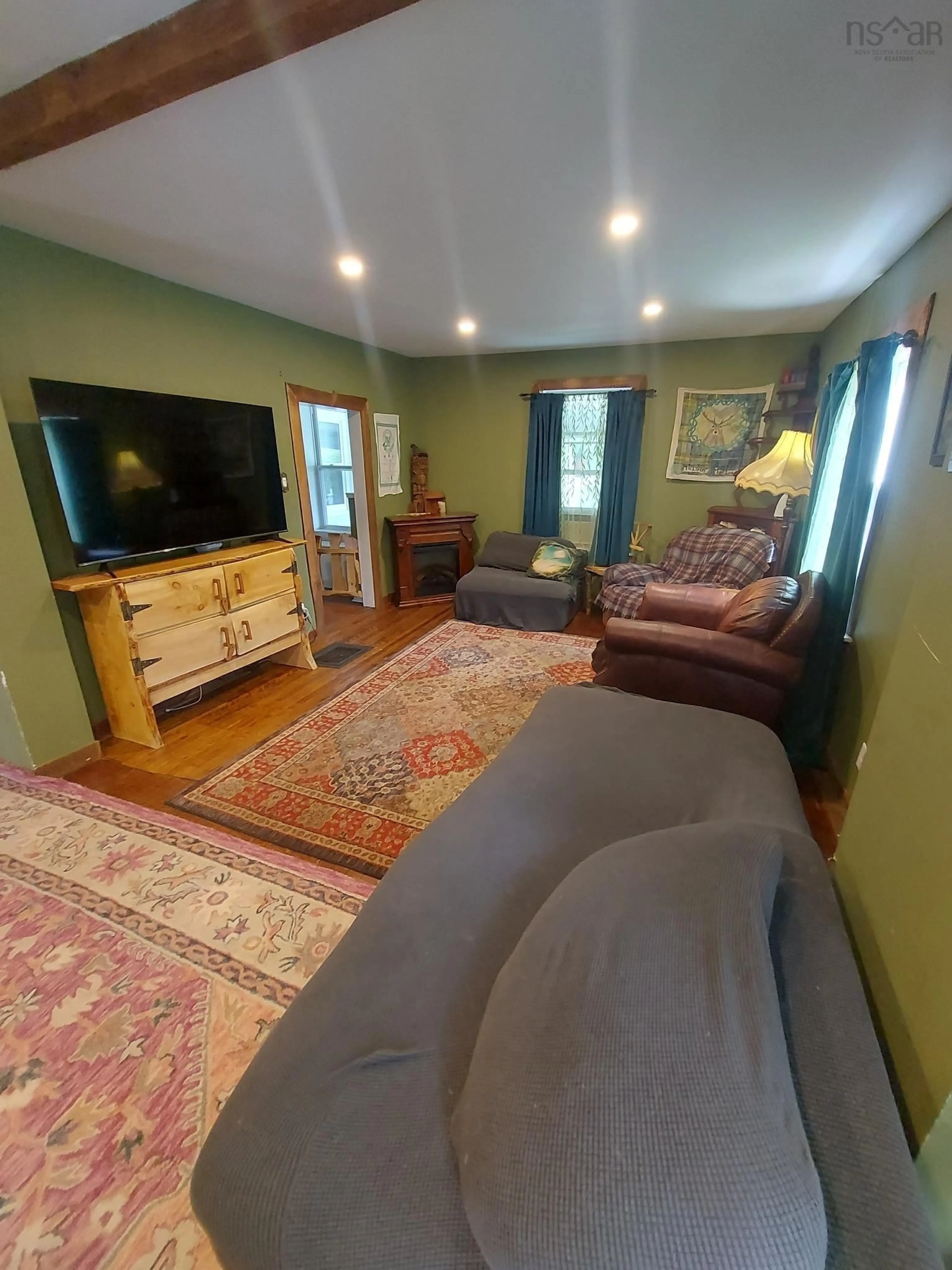 Living room, wood floors for 87 Copper Lake Rd, Goshen Nova Scotia B0H 1M0