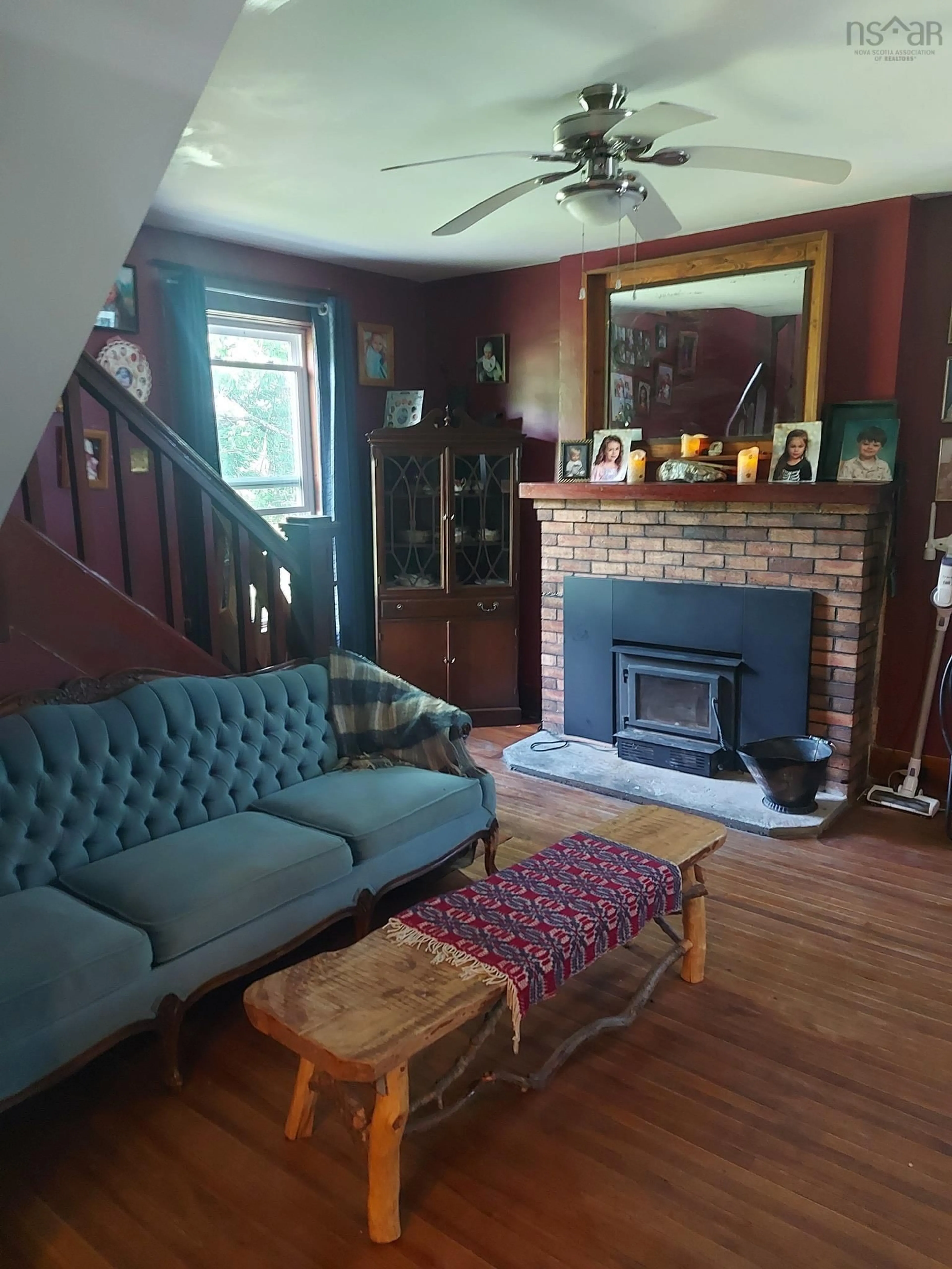 Living room, wood floors for 87 Copper Lake Rd, Goshen Nova Scotia B0H 1M0