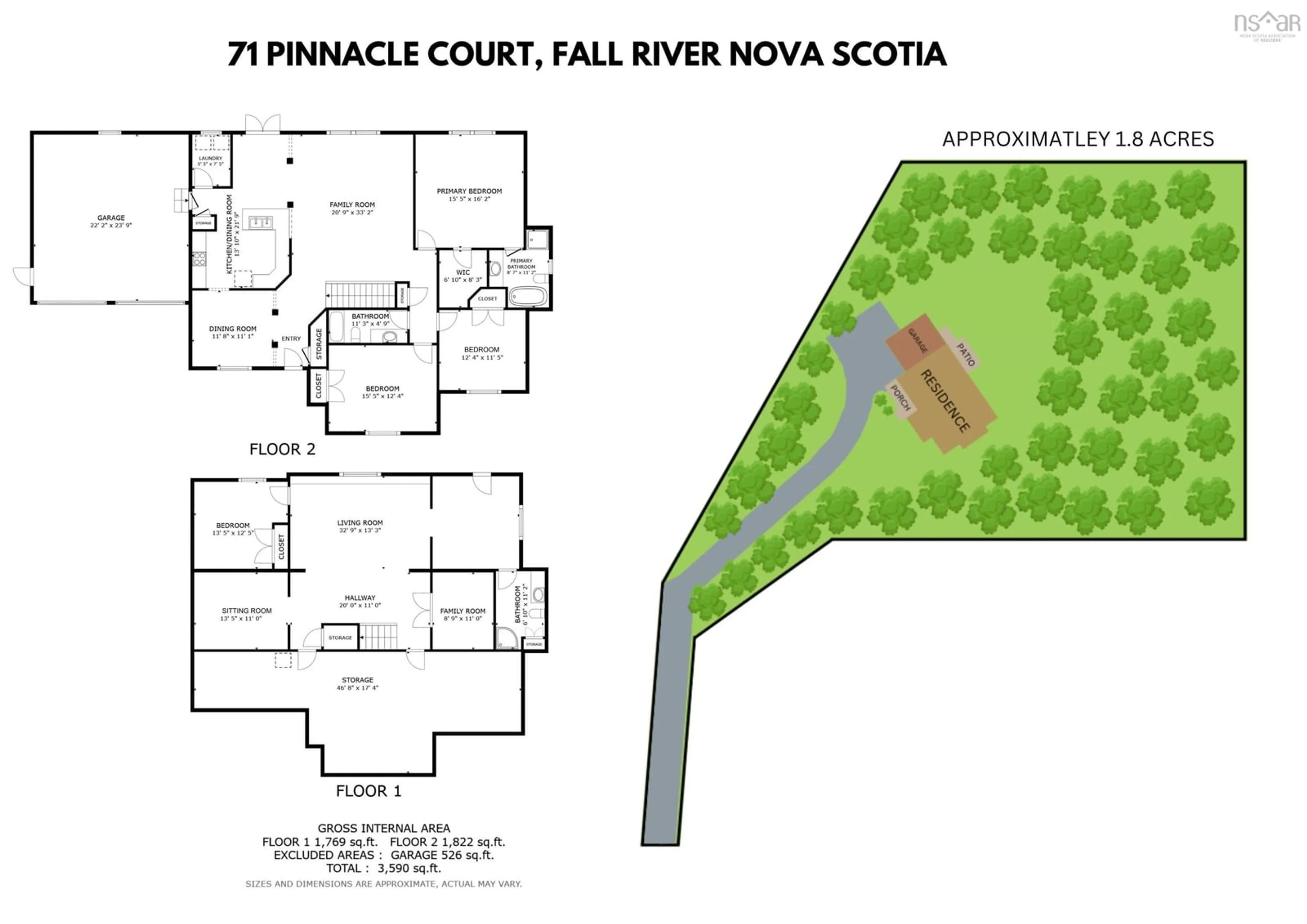 Floor plan for 71 Pinnacle Crt, Fall River Nova Scotia B2T 1V2