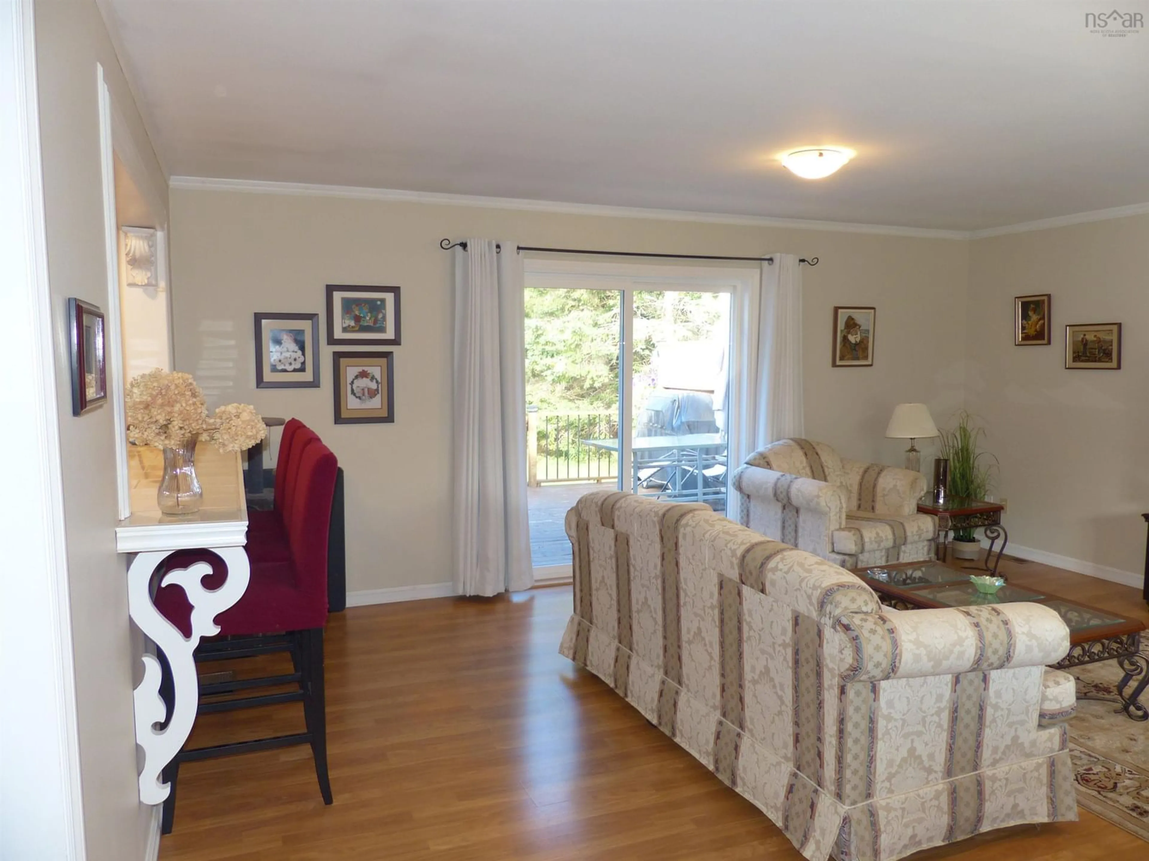 Living room with furniture, wood/laminate floor for 52 Regency Point Dr, Bible Hill Nova Scotia B6L 4B4