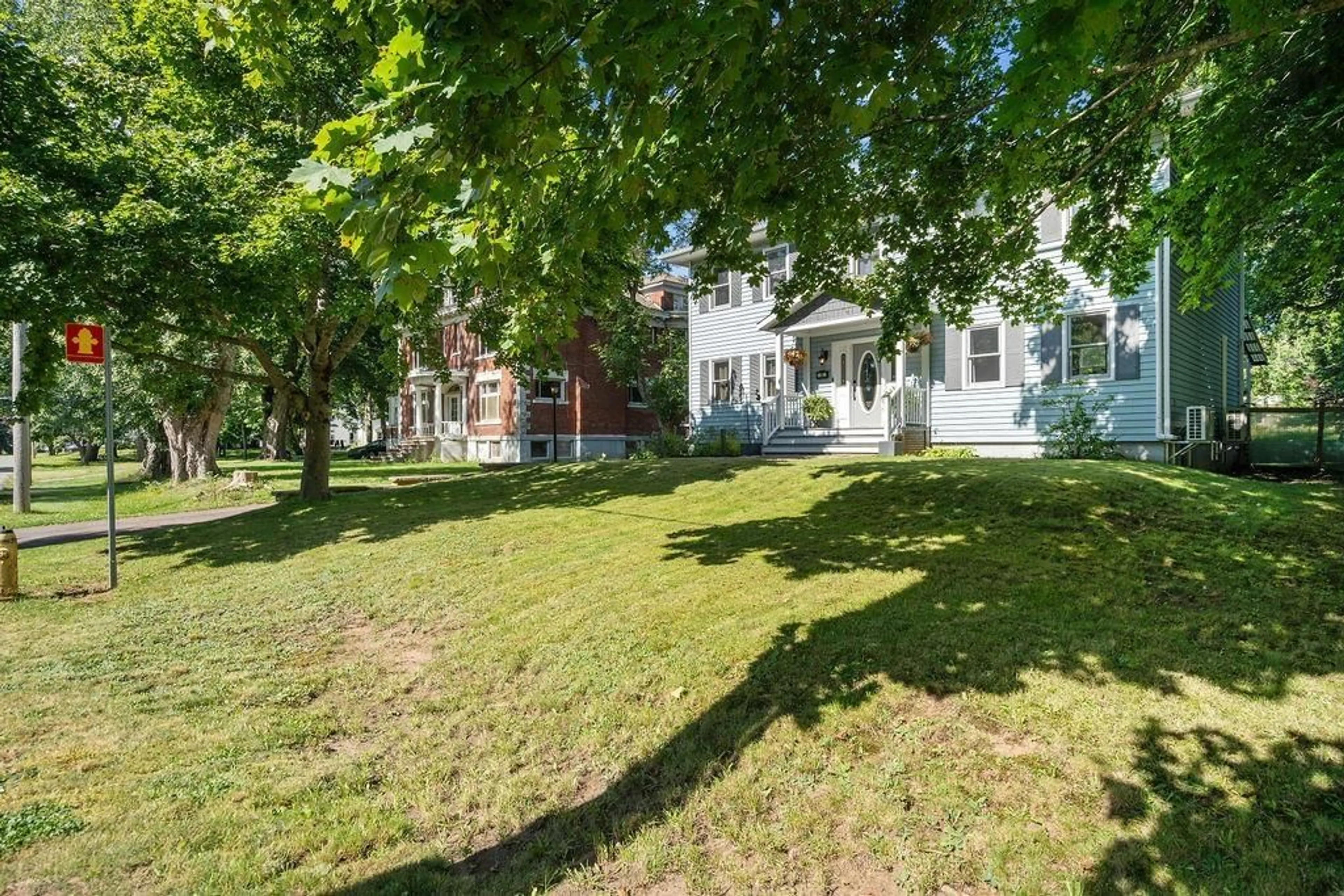 A pic from exterior of the house or condo, the fenced backyard for 8 Regent St, Amherst Nova Scotia B4H 4L2