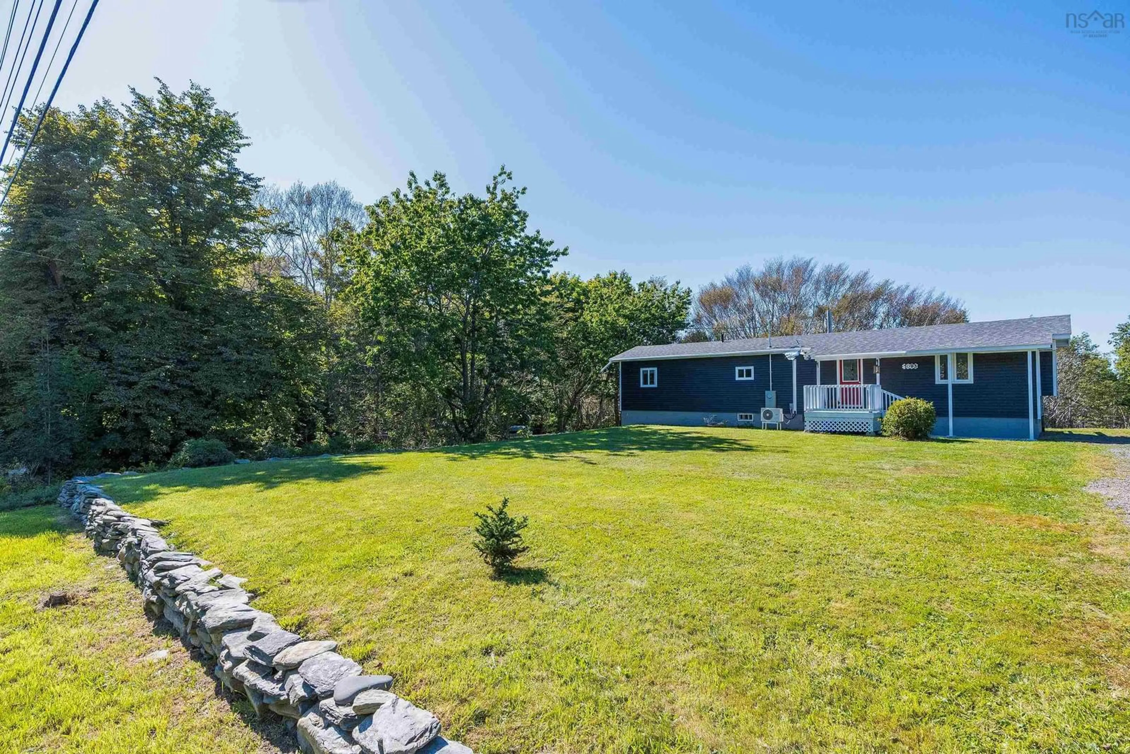 A pic from exterior of the house or condo, the fenced backyard for 7093 Highway 101, Plympton Nova Scotia B0W 2R0