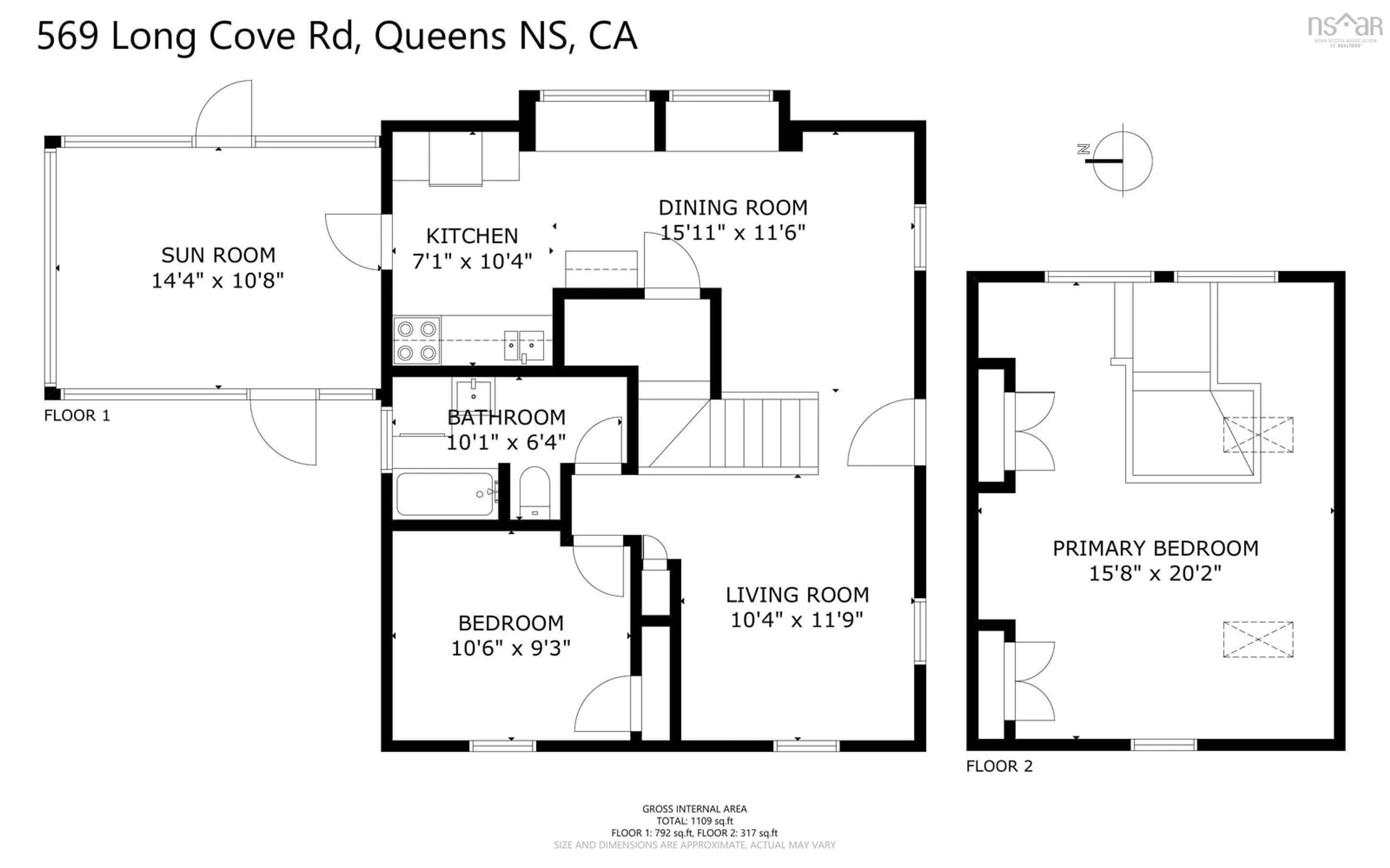 Floor plan for 569 Long Cove Rd, Port Medway Nova Scotia B0J 2T0