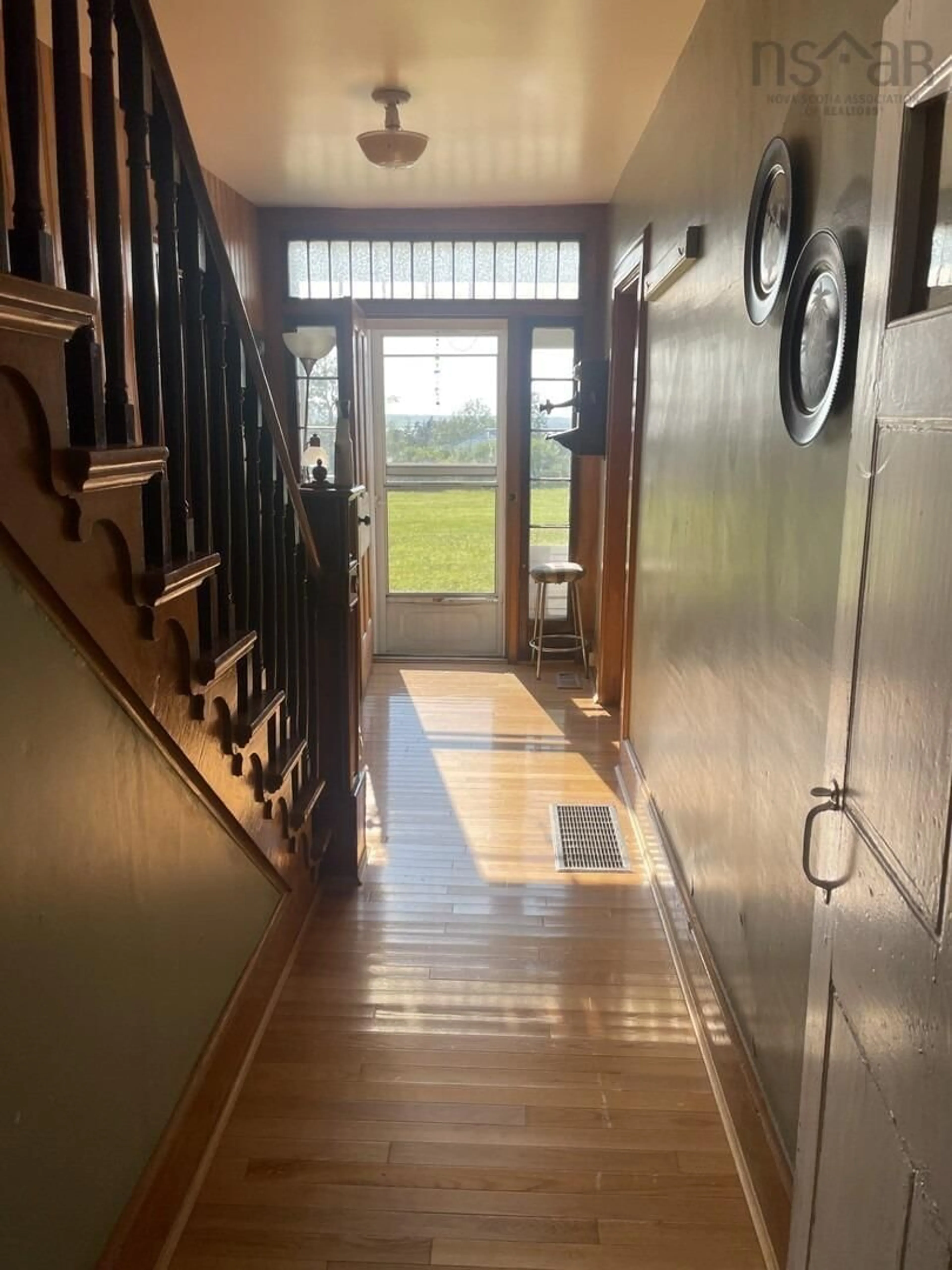 Indoor foyer, wood floors for 702 East Tracadie Rd, Monastery Nova Scotia B0H 1W0