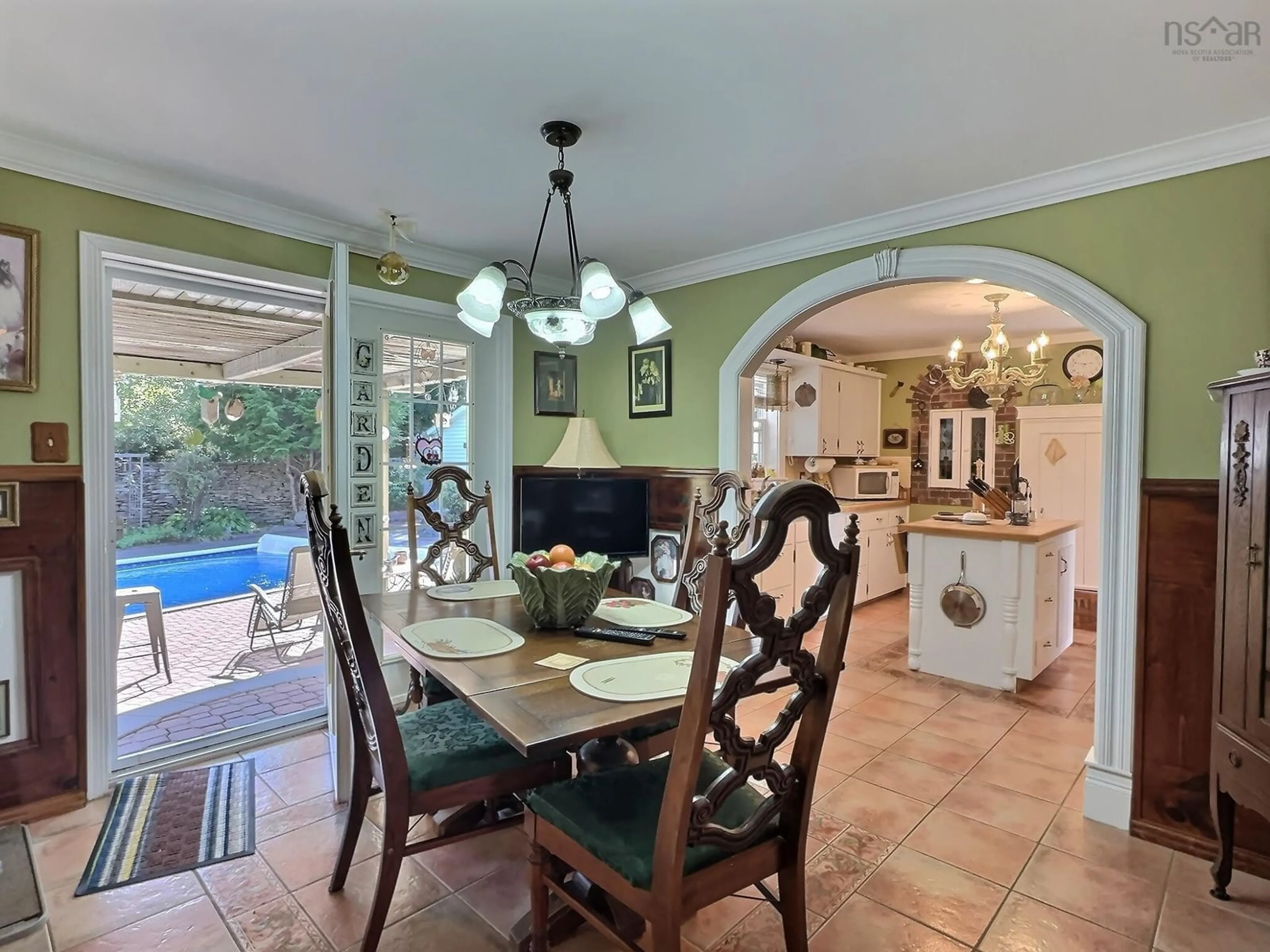 Dining room, ceramic floors, cottage for 61 Franklin Dr, Truro Nova Scotia B6L 1G2