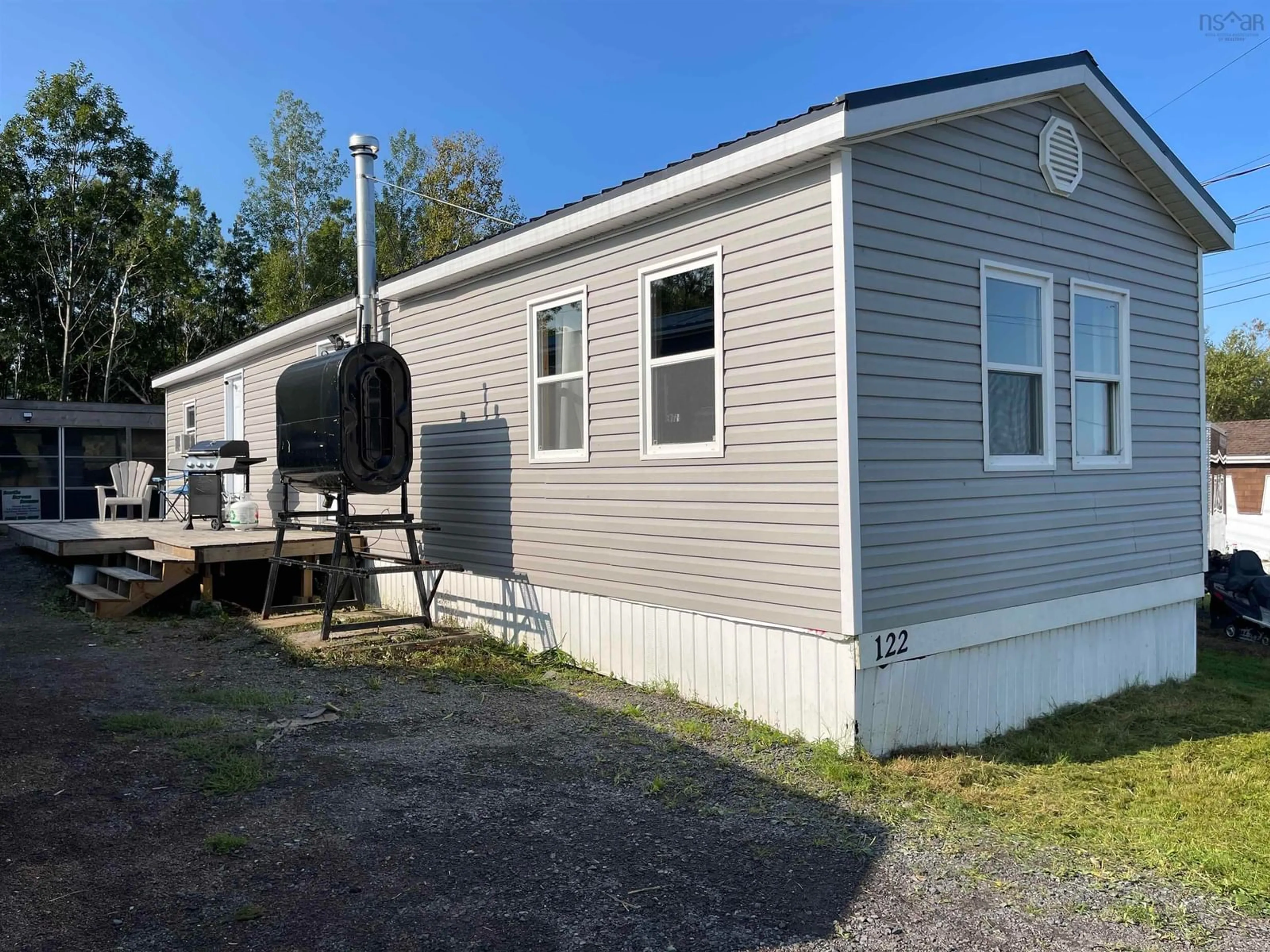 Home with vinyl exterior material for 122 Grandview Ave, Trenton Nova Scotia B0K 1X0