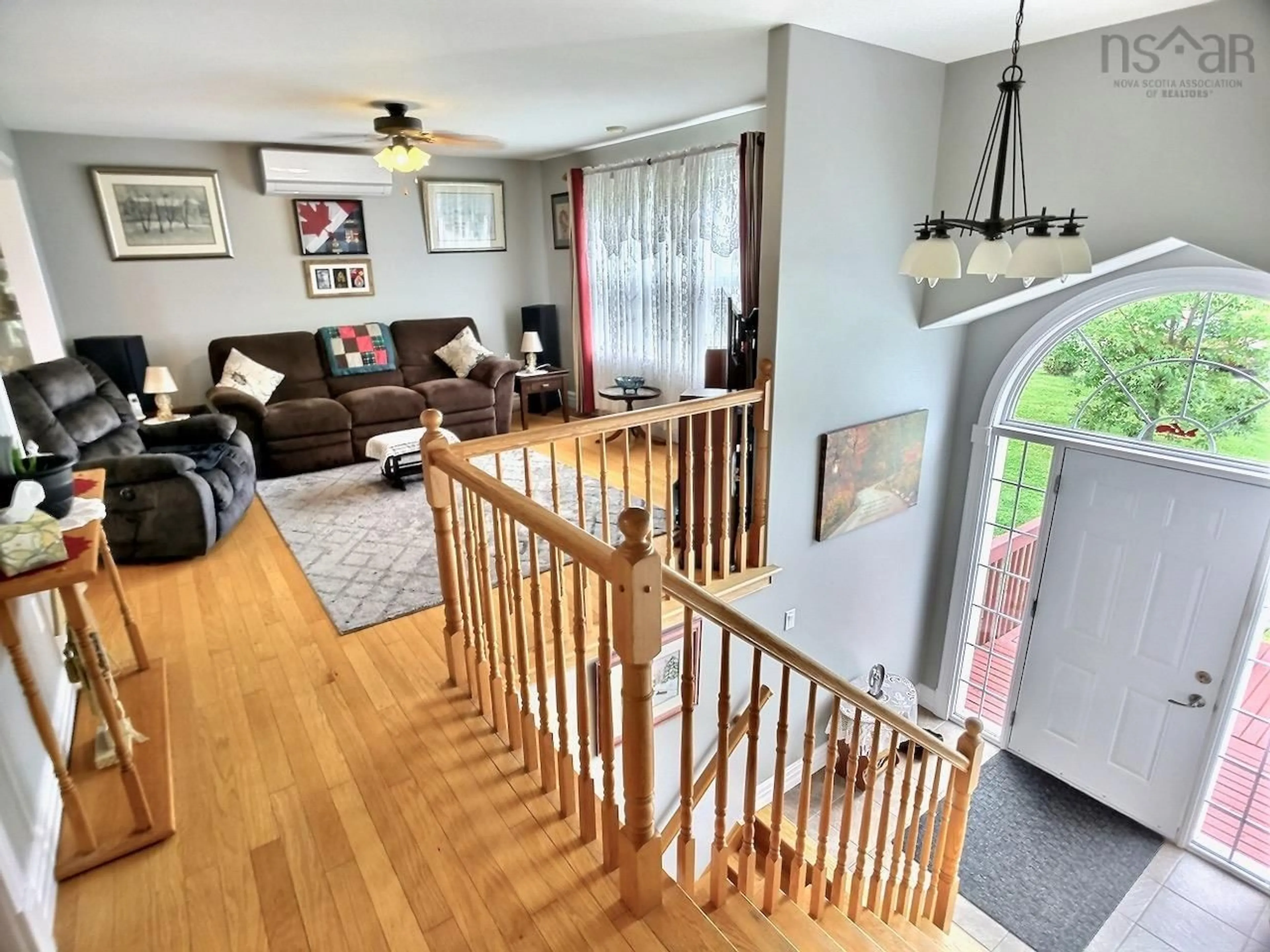 Living room, wood floors for 46 Jared Crt, Windsor Nova Scotia B0N 2T0