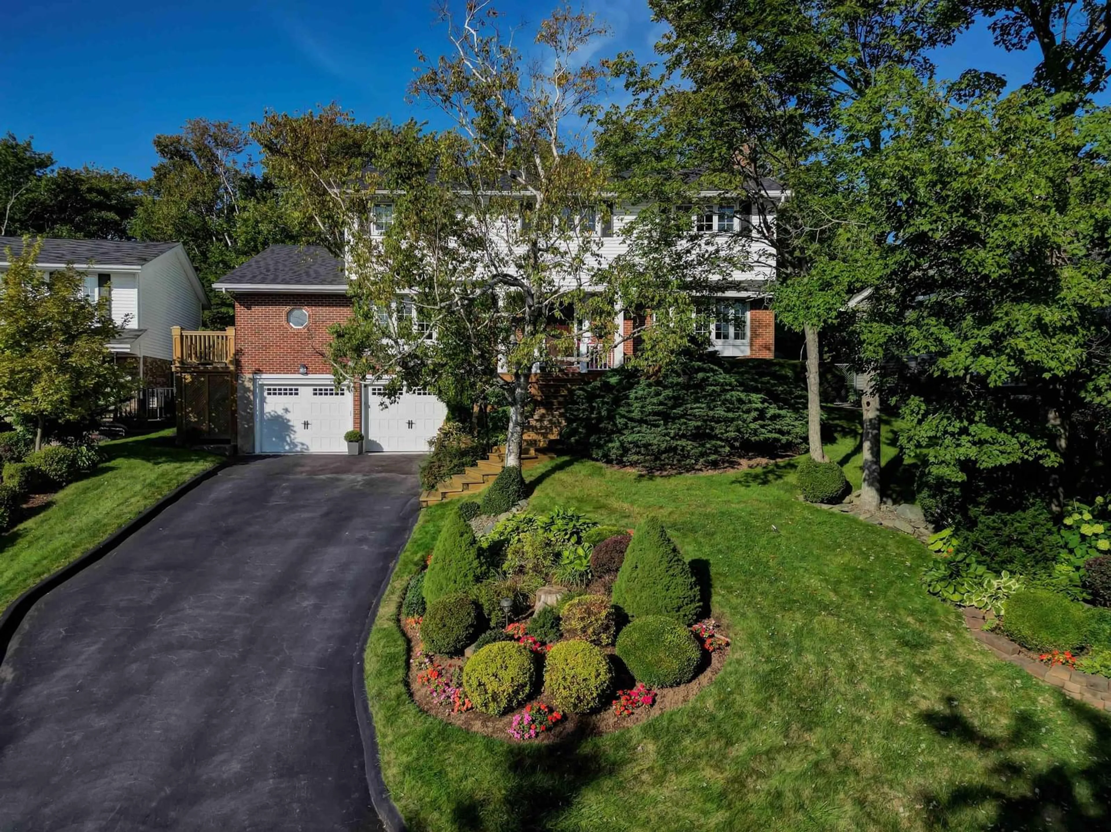 Frontside or backside of a home, the street view for 8 Dover Court, Dartmouth Nova Scotia B2W 4G7