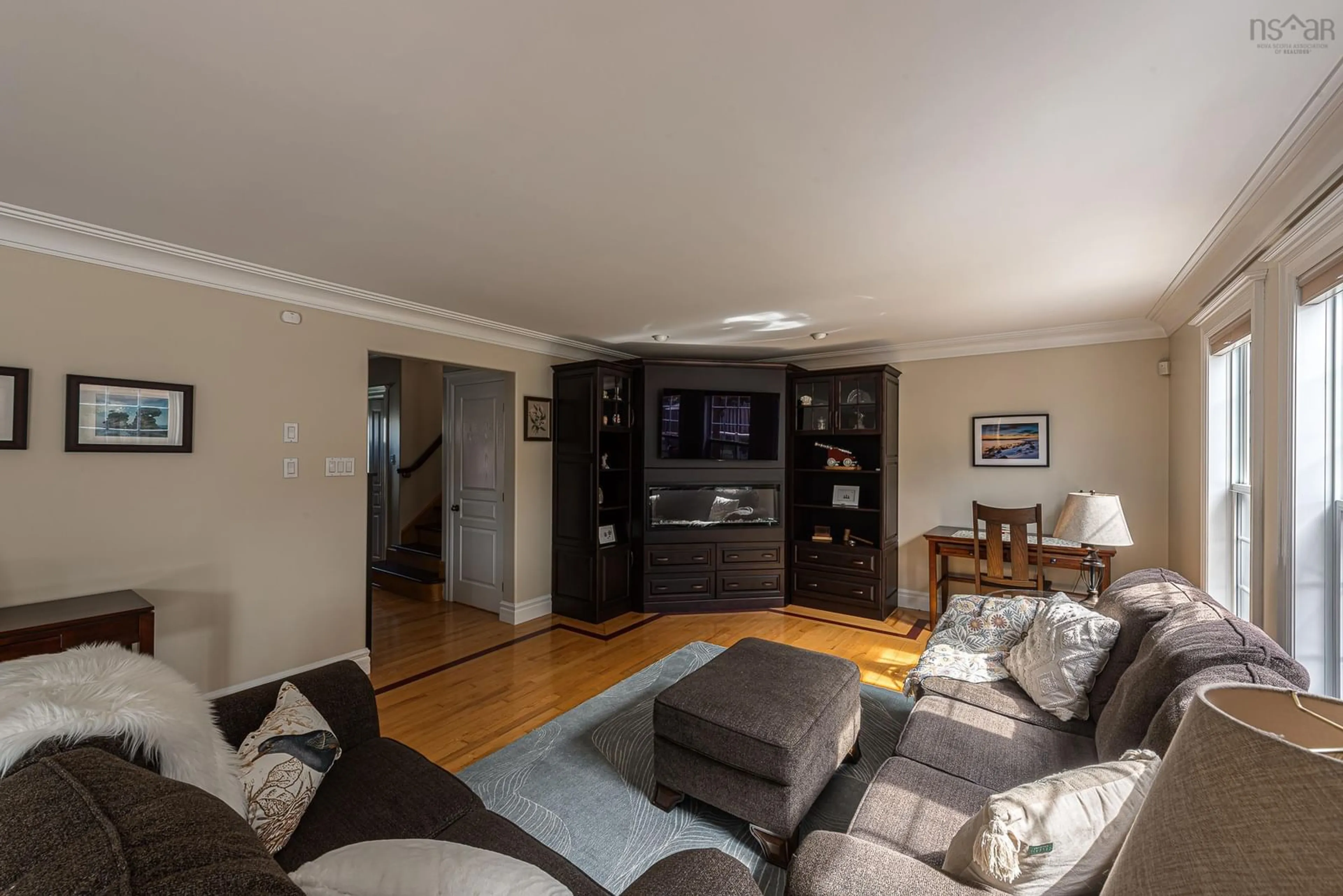 Living room, wood floors for 4 Argus Dr, Dartmouth Nova Scotia B3A 4Y9