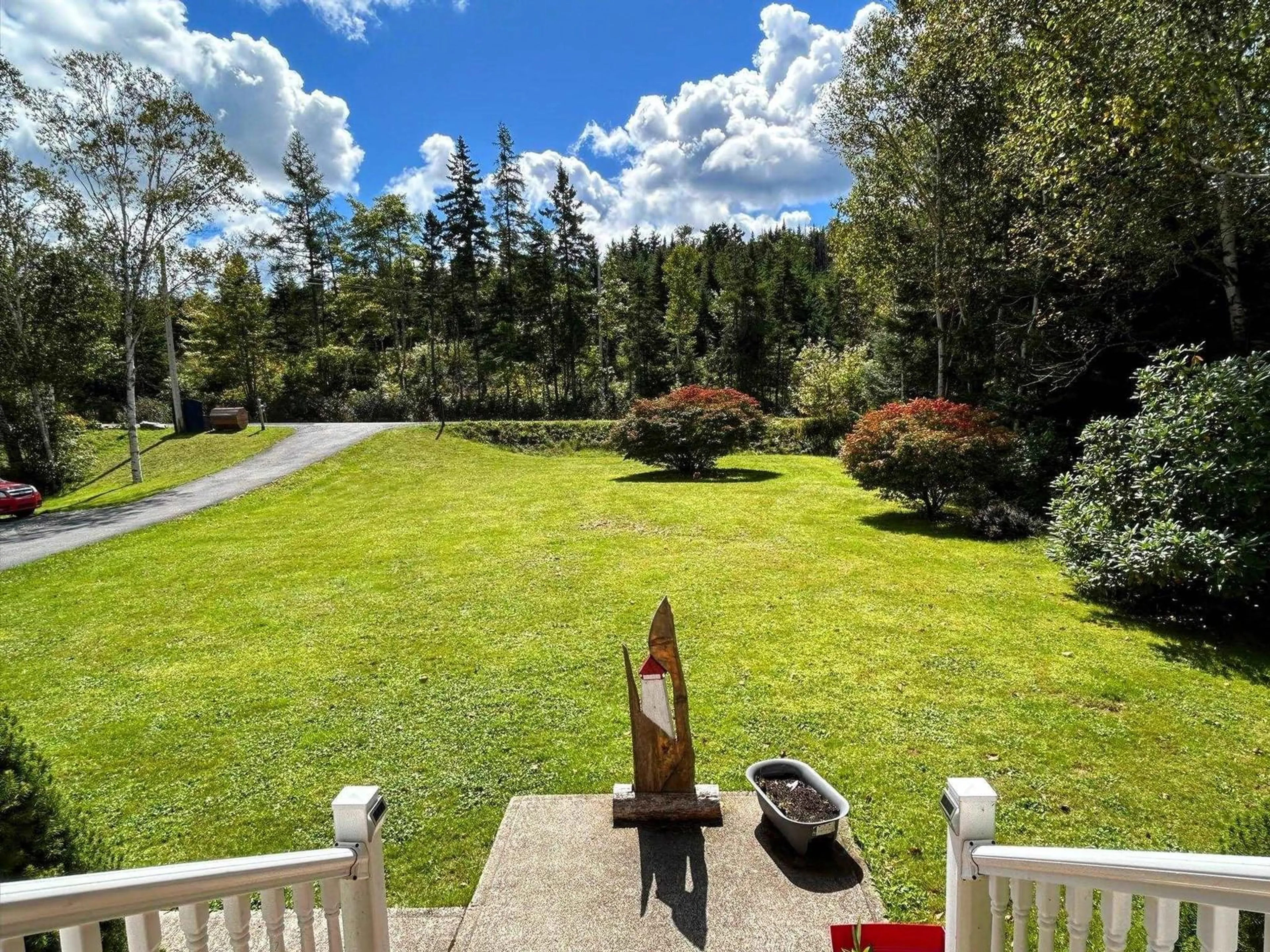 Patio, the fenced backyard for 63 211 Hwy, Sherbrooke Nova Scotia B0J 3C0