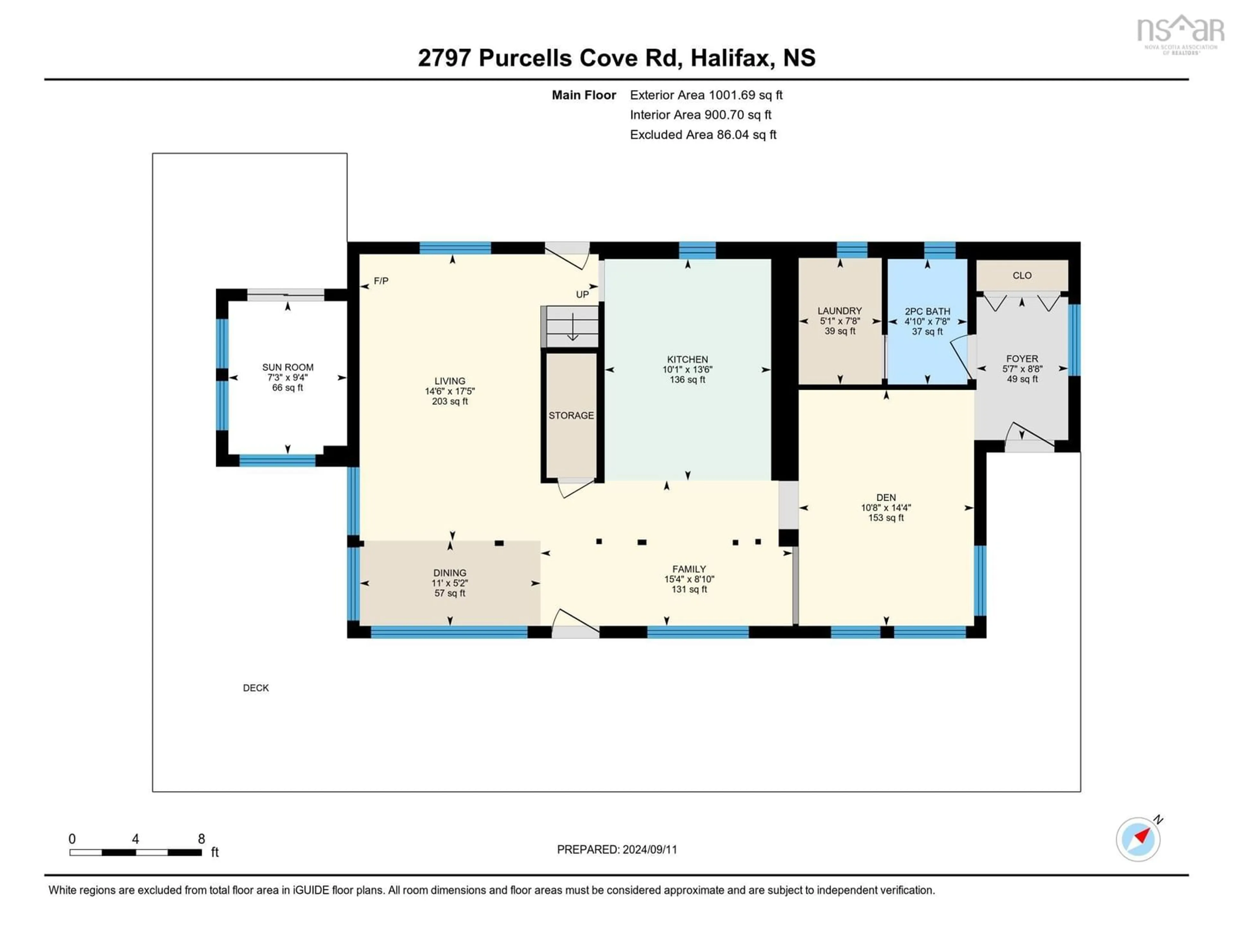 Floor plan for 2797 Purcells Cove Rd, Purcell's Cove Nova Scotia B3P 2G2