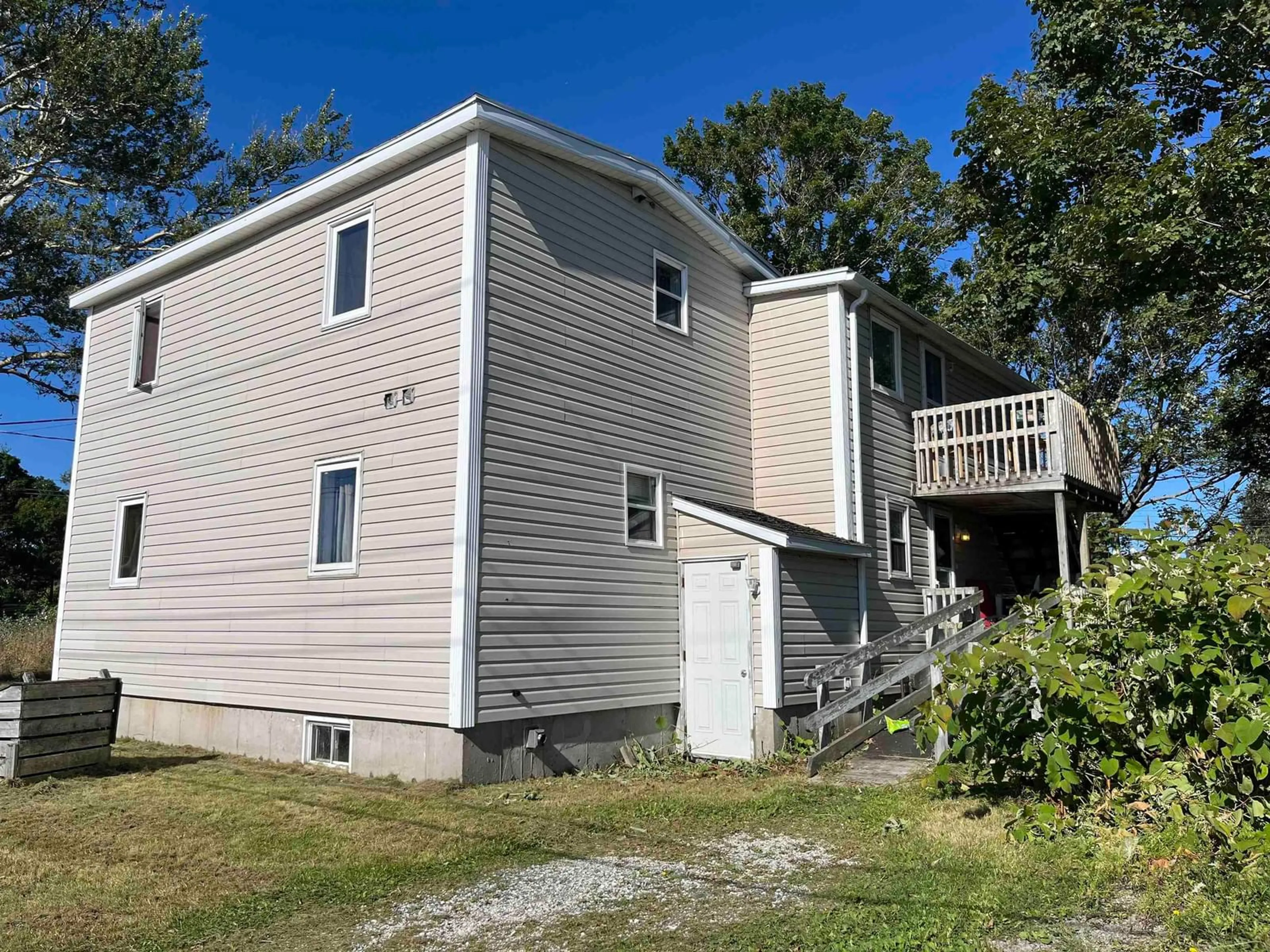 Frontside or backside of a home, the front or back of building for 18 Lower Mclean St, Glace Bay Nova Scotia B1A 2K6