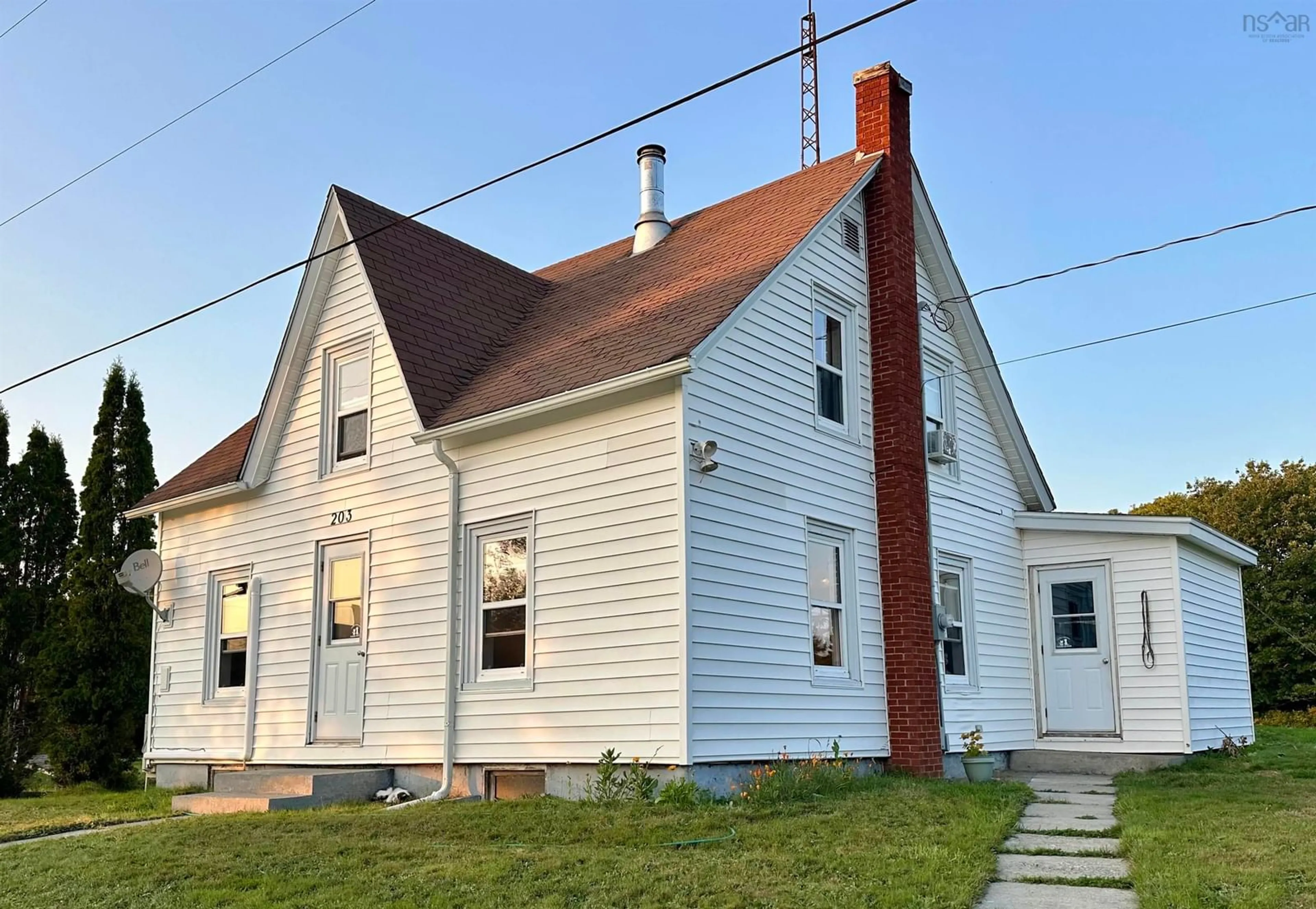 Frontside or backside of a home, the front or back of building for 203 Chemin Des Gasson, Amiraults Hill Nova Scotia B0W 3M0