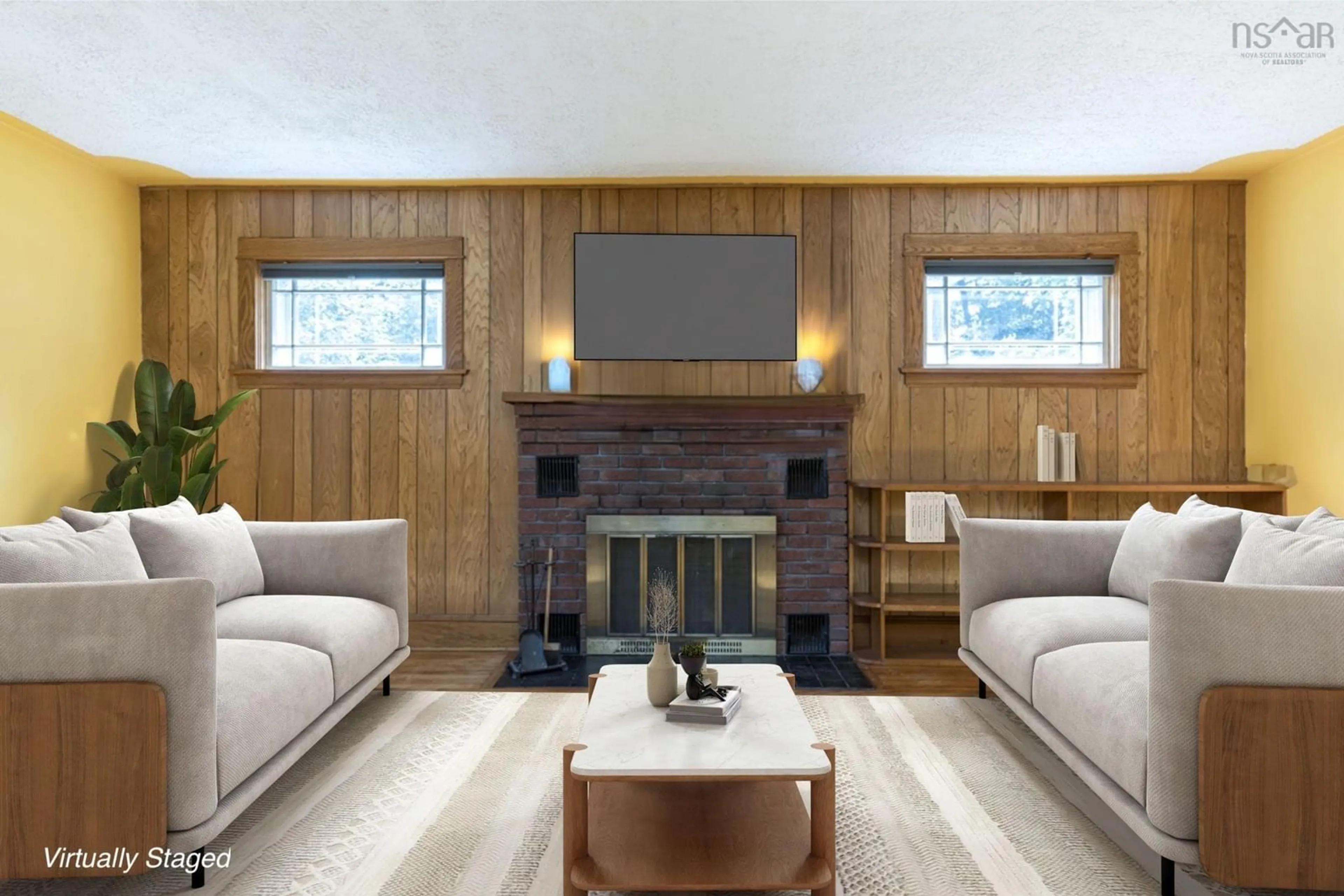 Living room, wood floors for 21 Colonial Ave, Kentville Nova Scotia B4N 1Z5