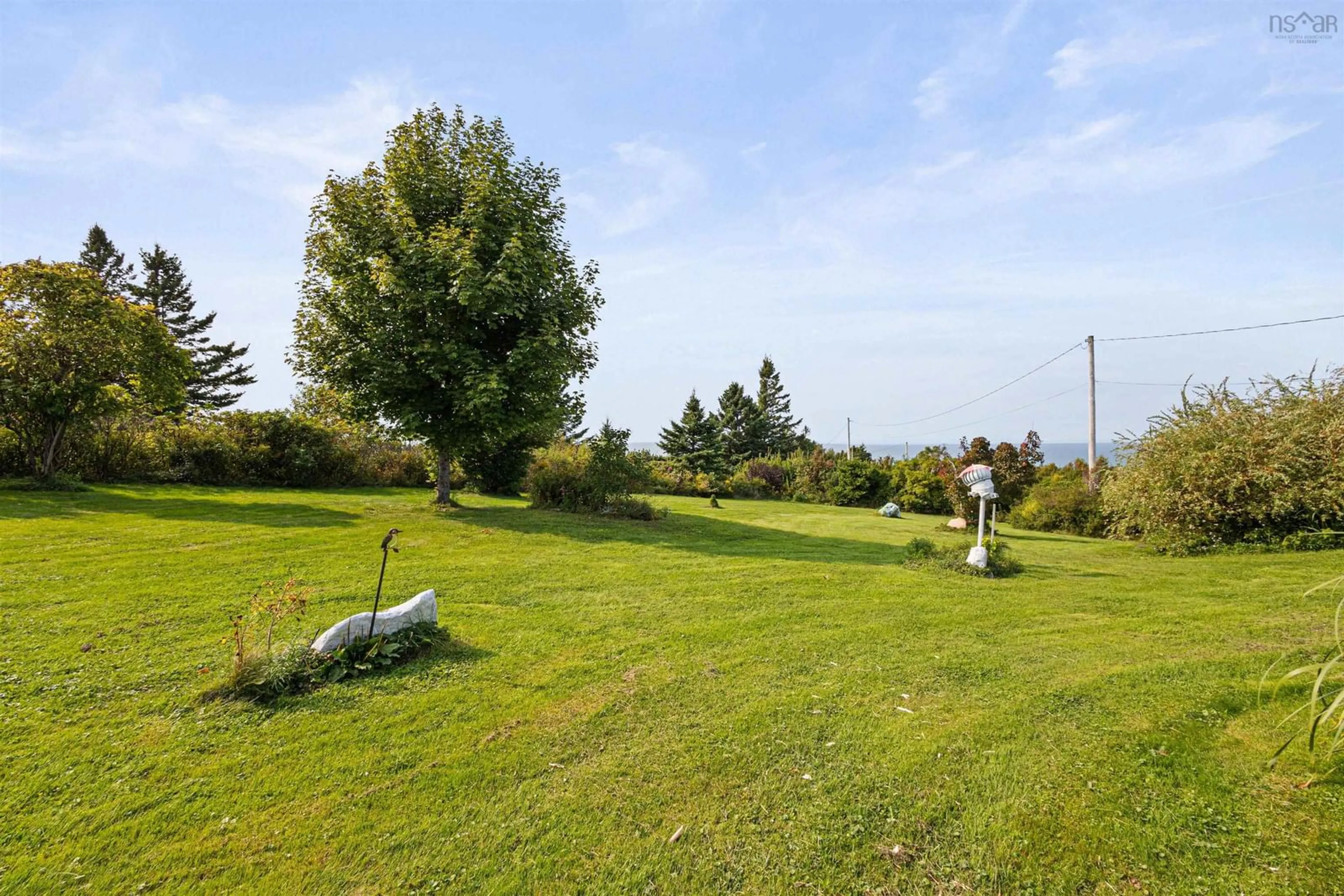 Patio, the fenced backyard for 316 Brinton Rd, Port Lorne Nova Scotia B0S 1L0