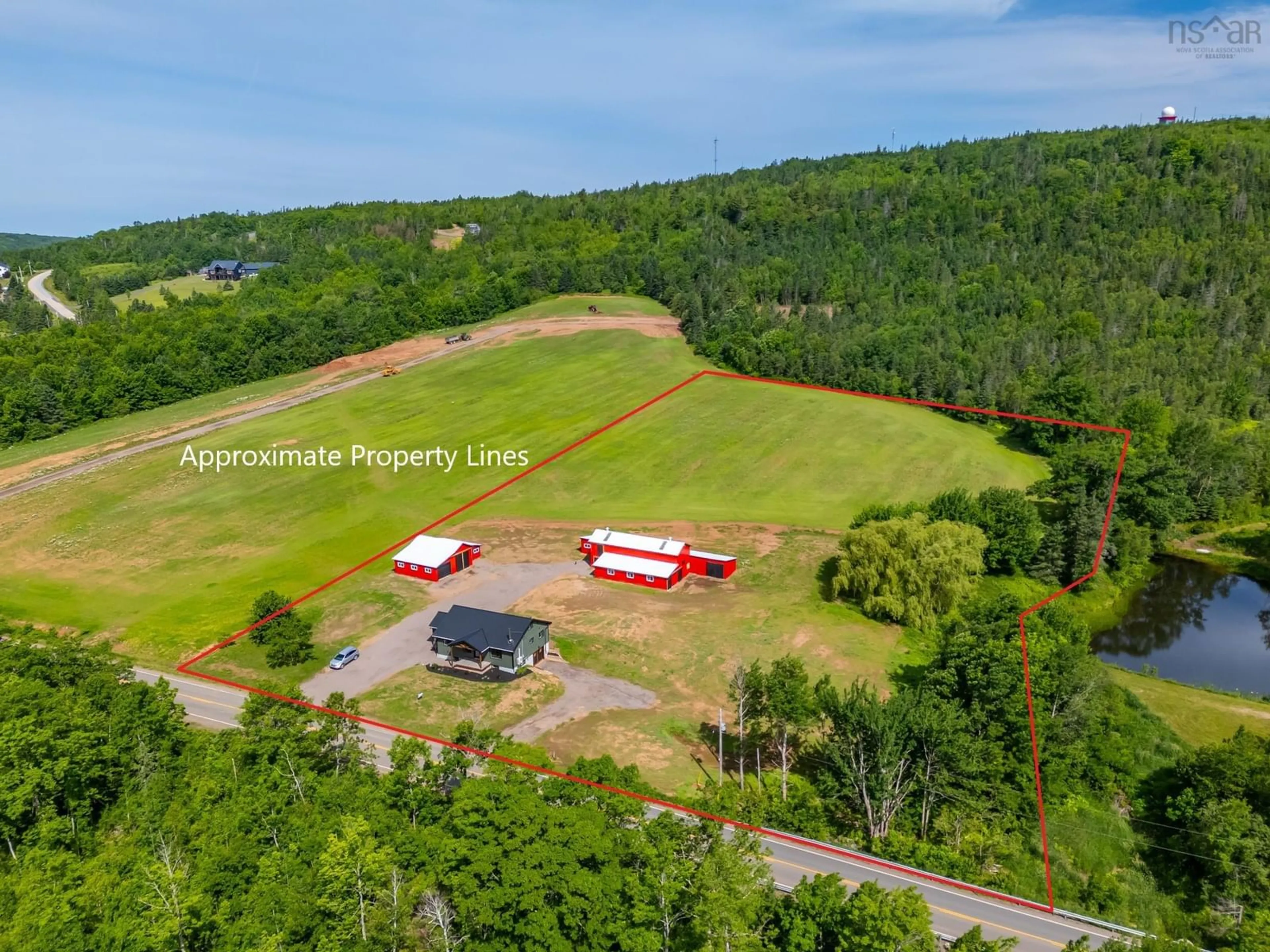 A pic from exterior of the house or condo, the fenced backyard for 19 Highway 221, Melvern Square Nova Scotia B0P 1R0