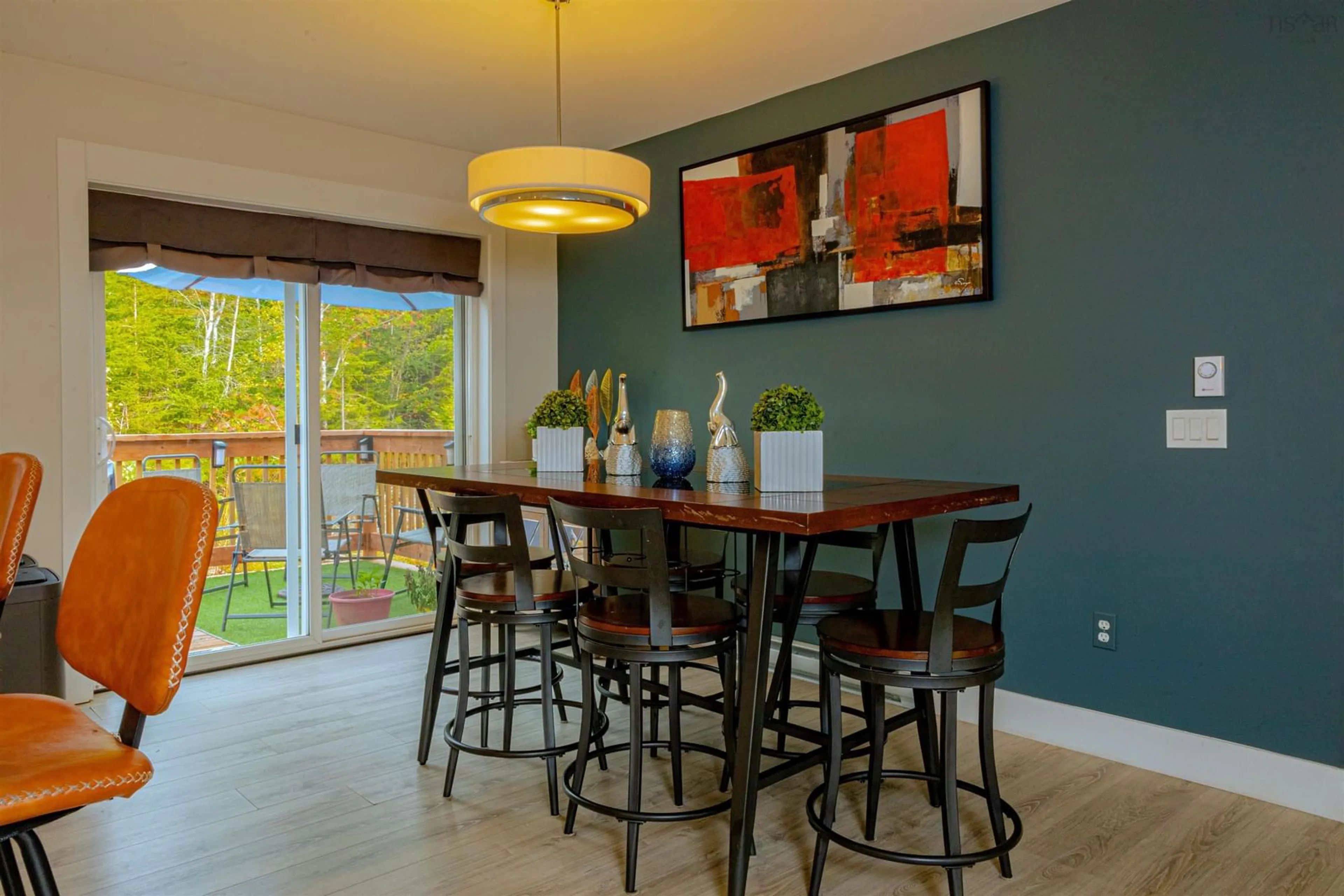 Dining room, wood floors, cottage for 115 Lindforest Crt, Middle Sackville Nova Scotia B4E 3J2