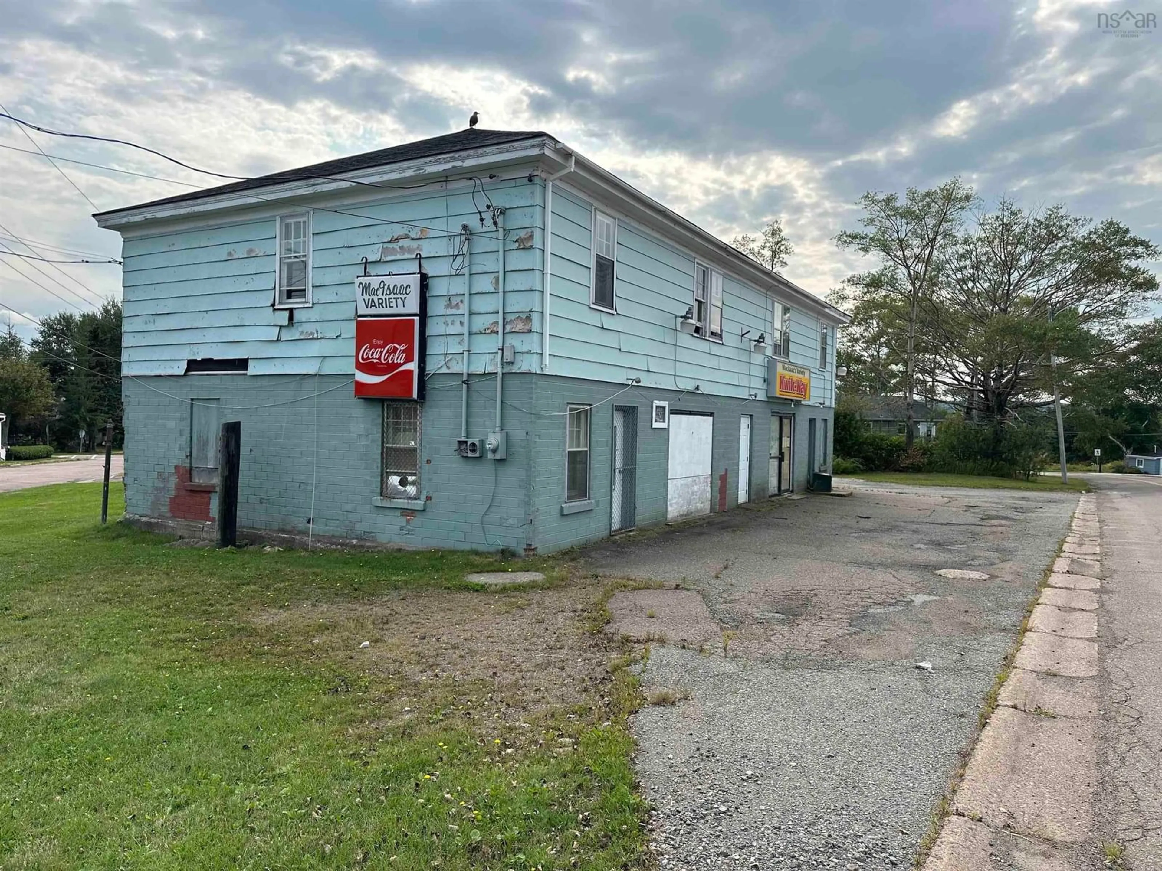 Frontside or backside of a home, the front or back of building for 112 Sydney Rd, Port Hawkesbury Nova Scotia B9A 3A6