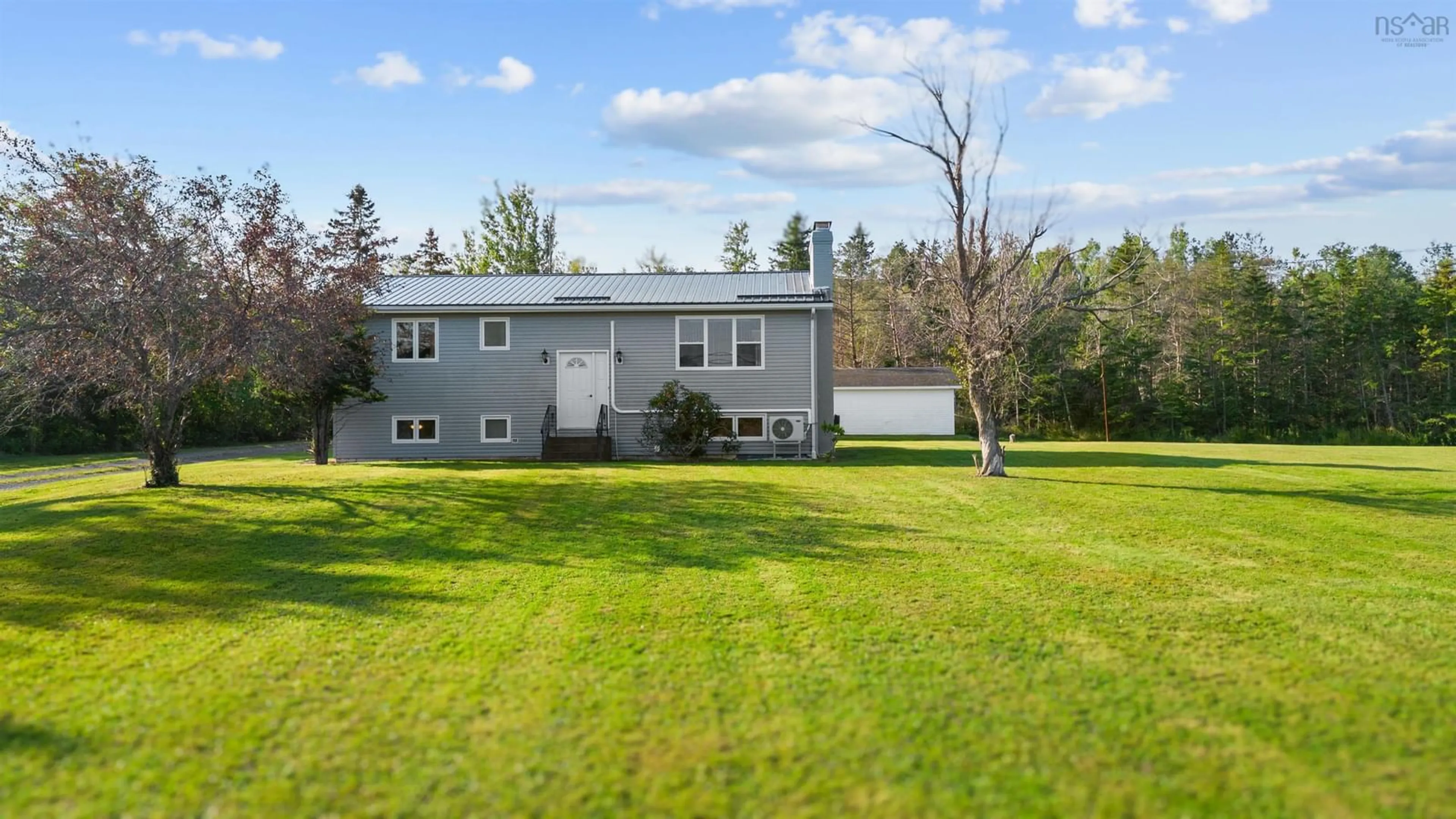 Frontside or backside of a home, the fenced backyard for 5498 Little Harbour Rd, Kings Head Nova Scotia B2H 5C4