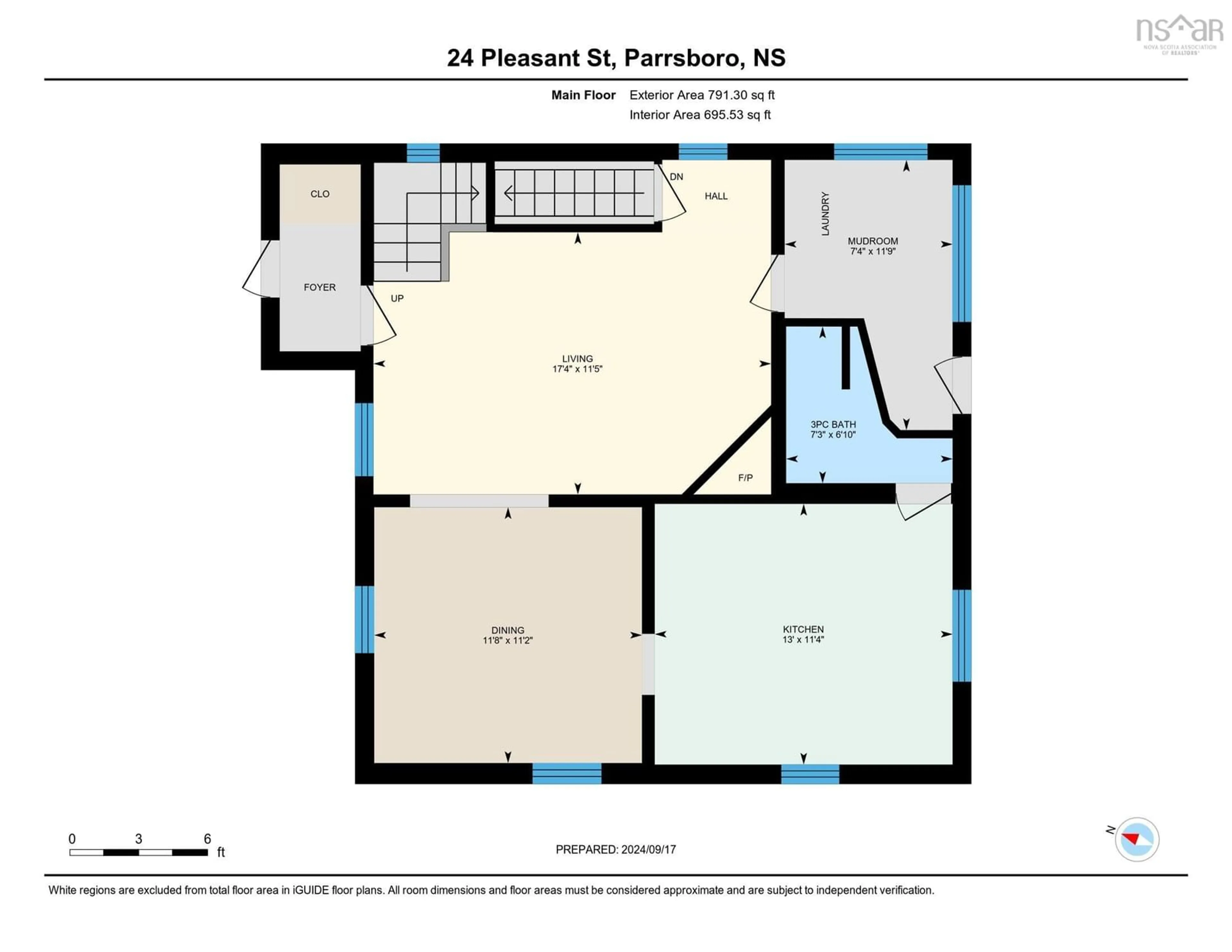 Floor plan for 24 Pleasant St, Parrsboro Nova Scotia B0M 1S0