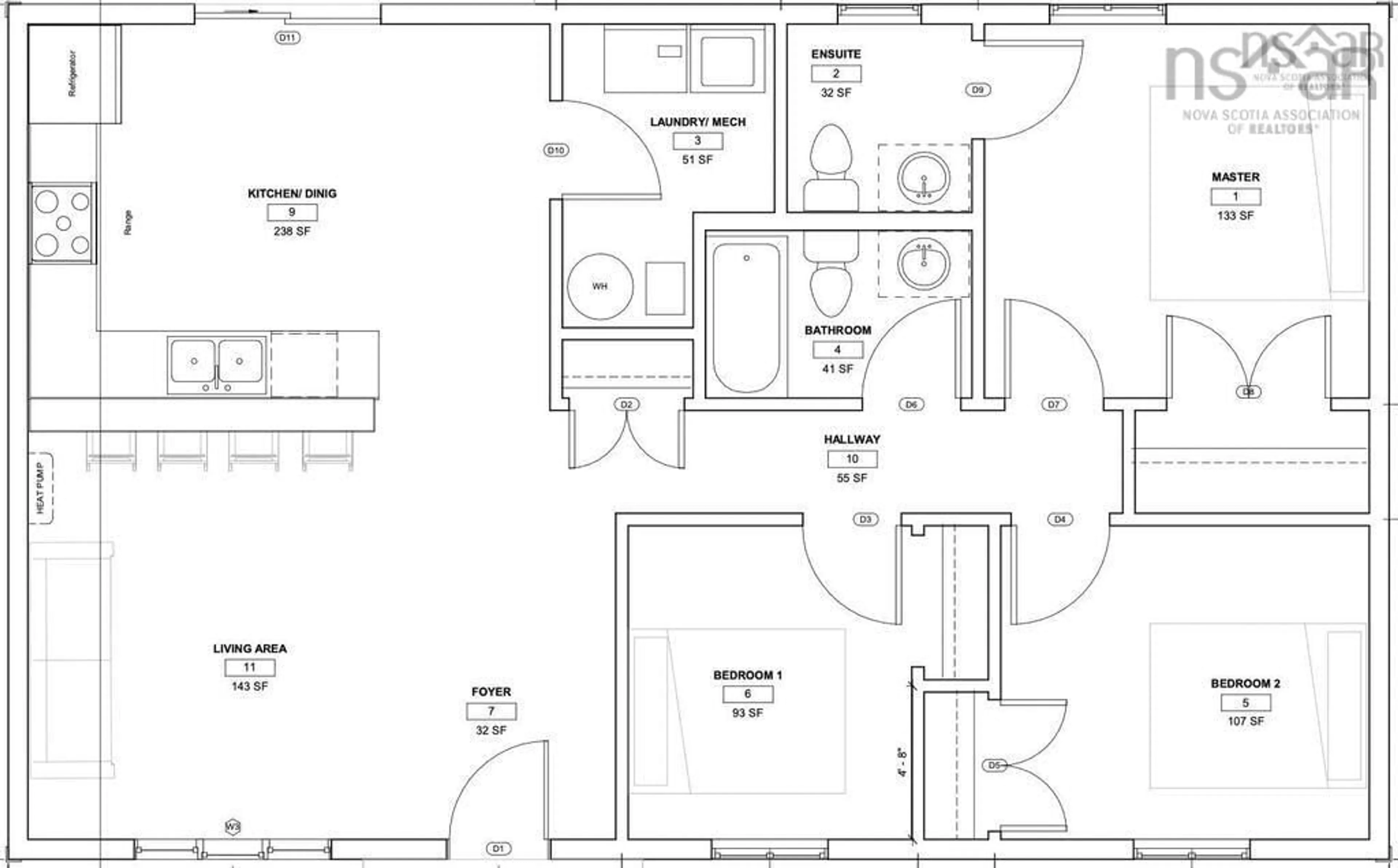 Floor plan for 45 Vendora Dr, Nictaux Nova Scotia B0S 1P0