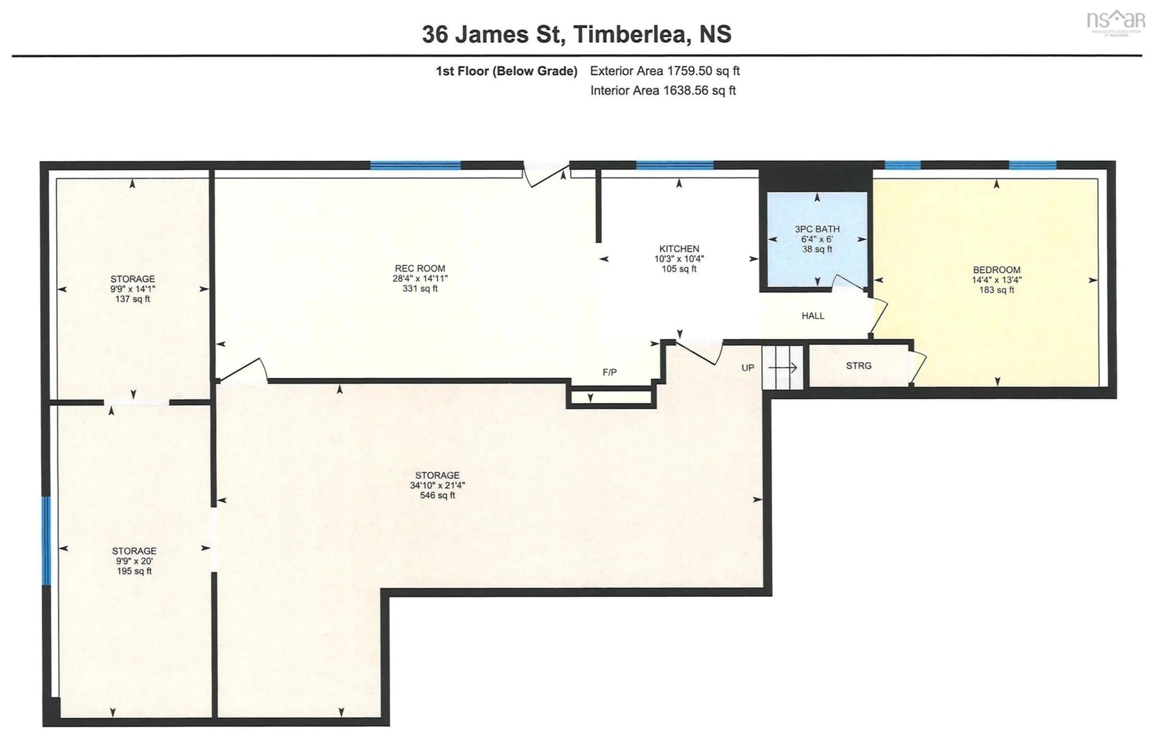 Floor plan for 36 James St, Prospect Bay Nova Scotia B3T 1Z5