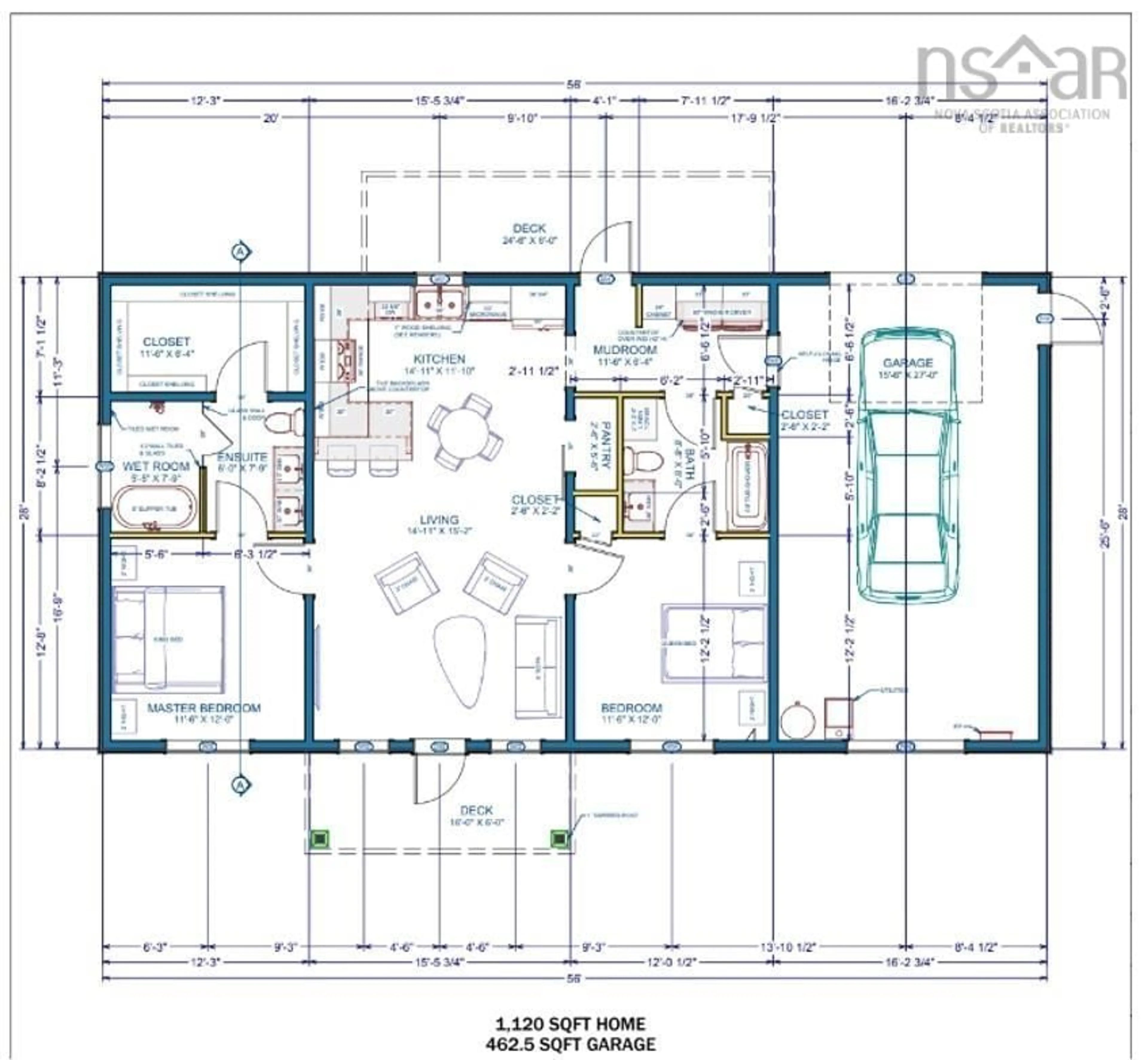 Floor plan for 6293 Highway 331, Petite Rivière Nova Scotia B4V 5Y9