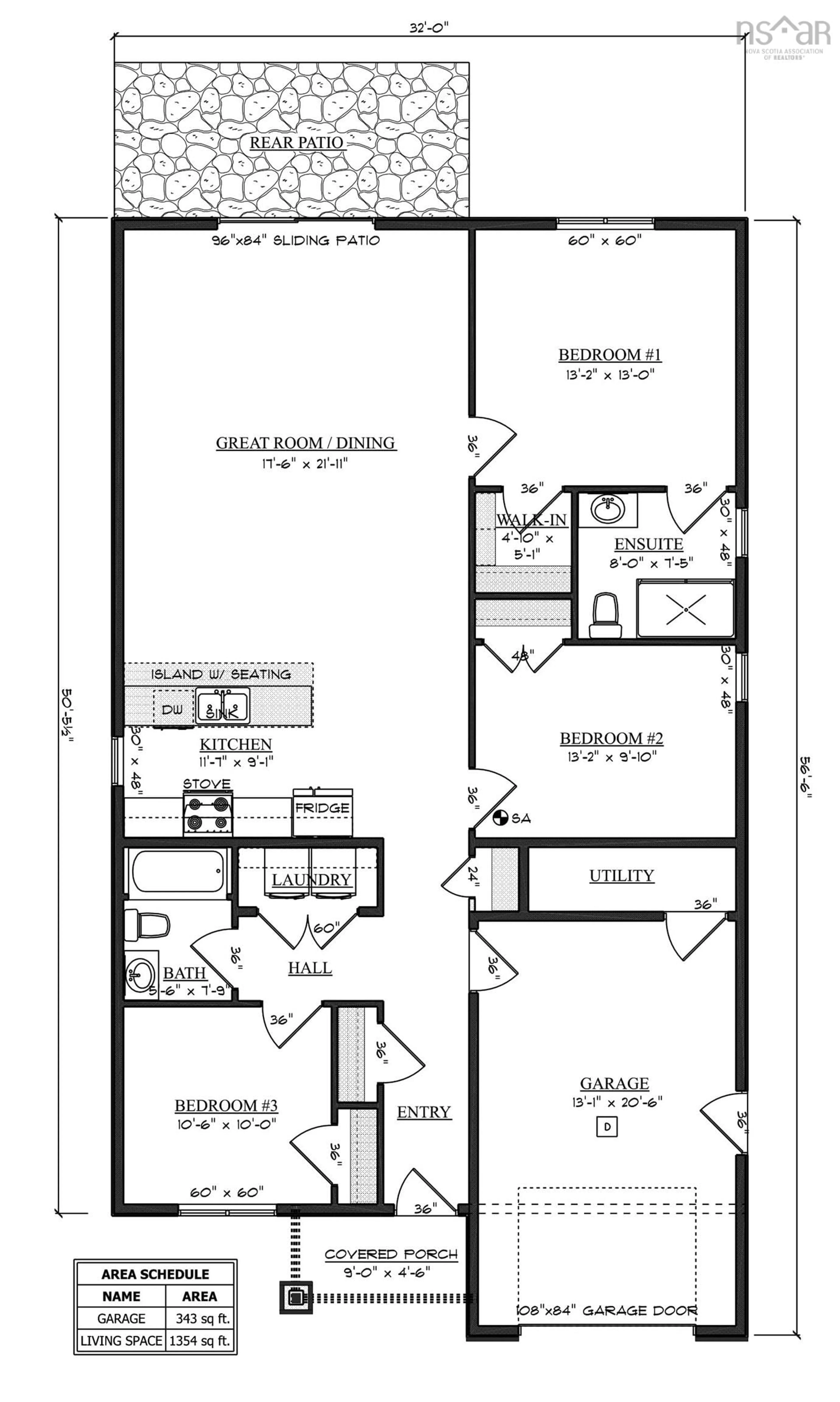 Floor plan for 30 Shadebush Walk #32, Upper Sackville Nova Scotia B4E 0X8